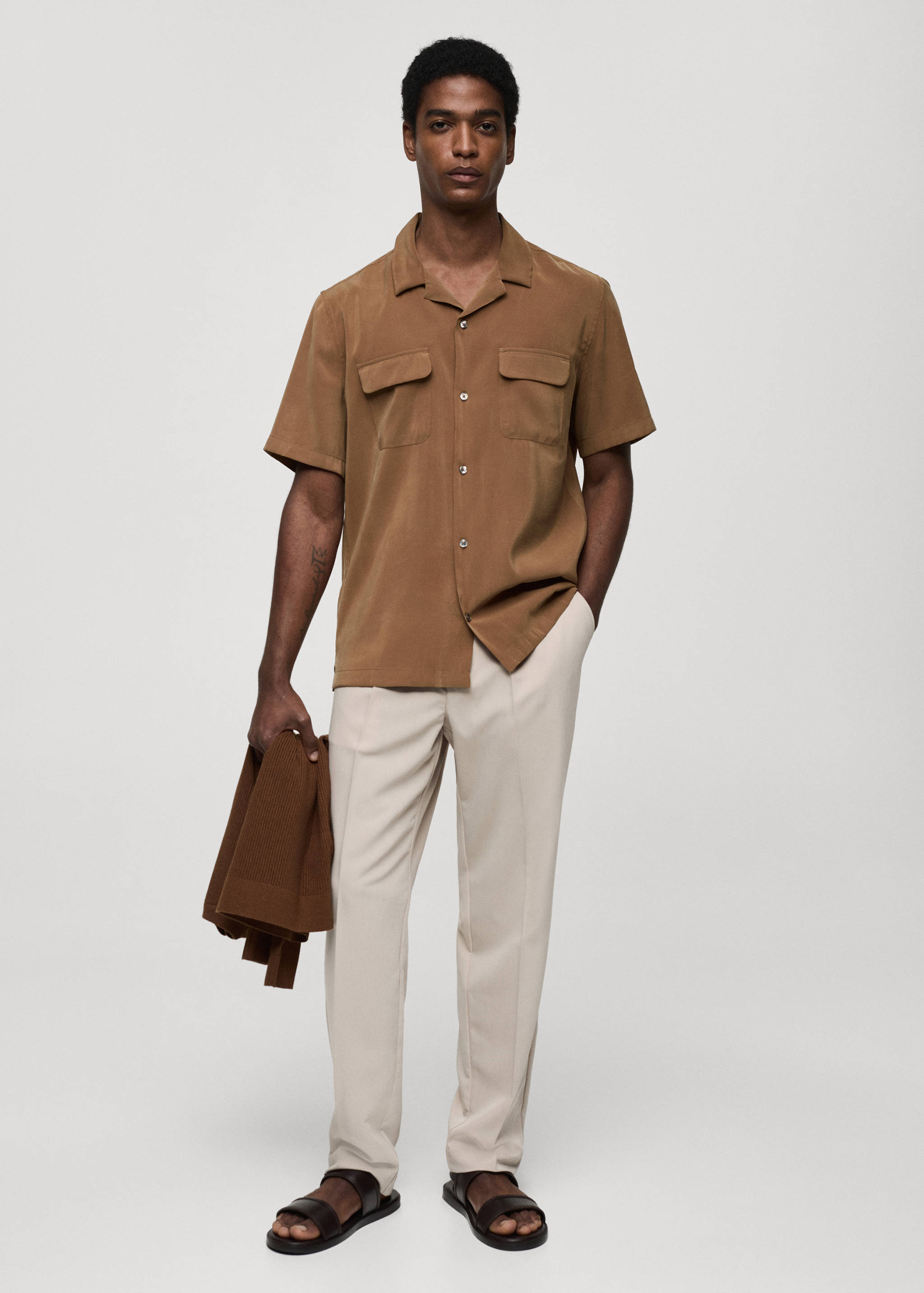 Regular-fit shirt with pockets - General plane