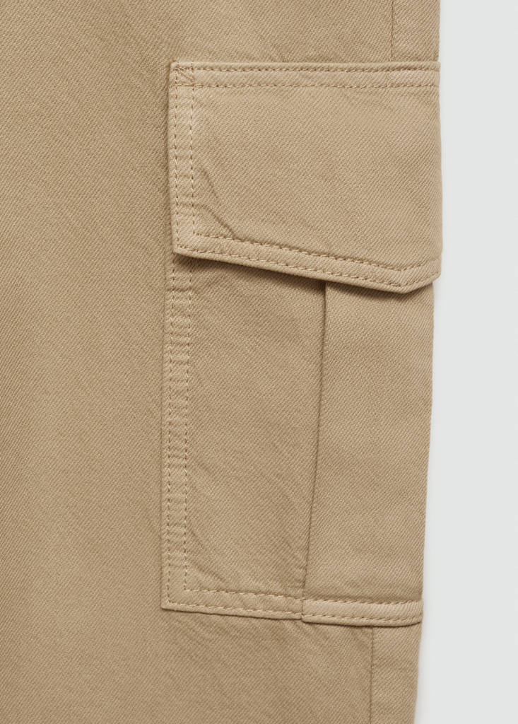 Straight-fit cargo jeans — Khaki