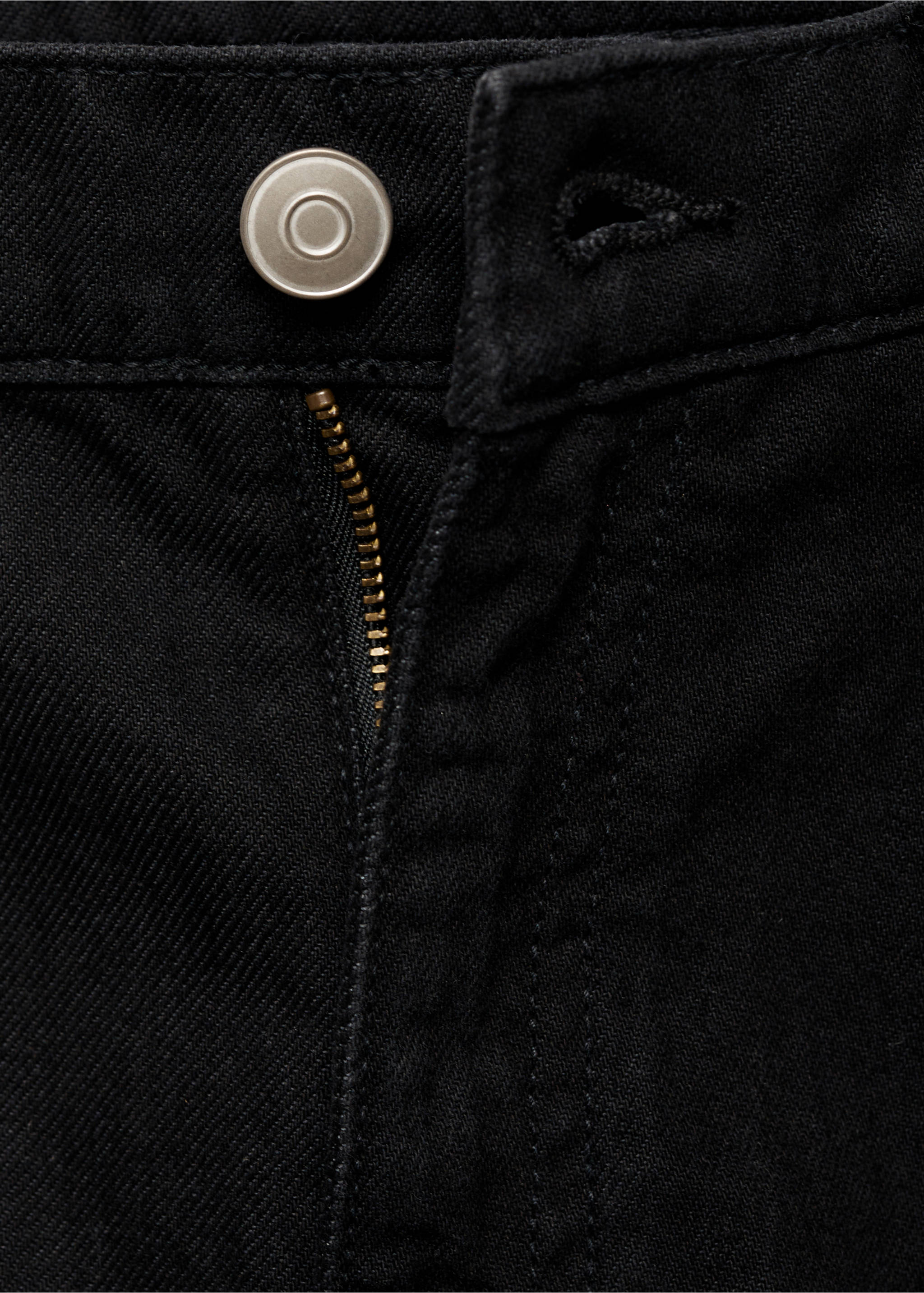 Jeans cargo straight fit - Detalle del artículo 8, Denim negro. Ref: 77004446-00.