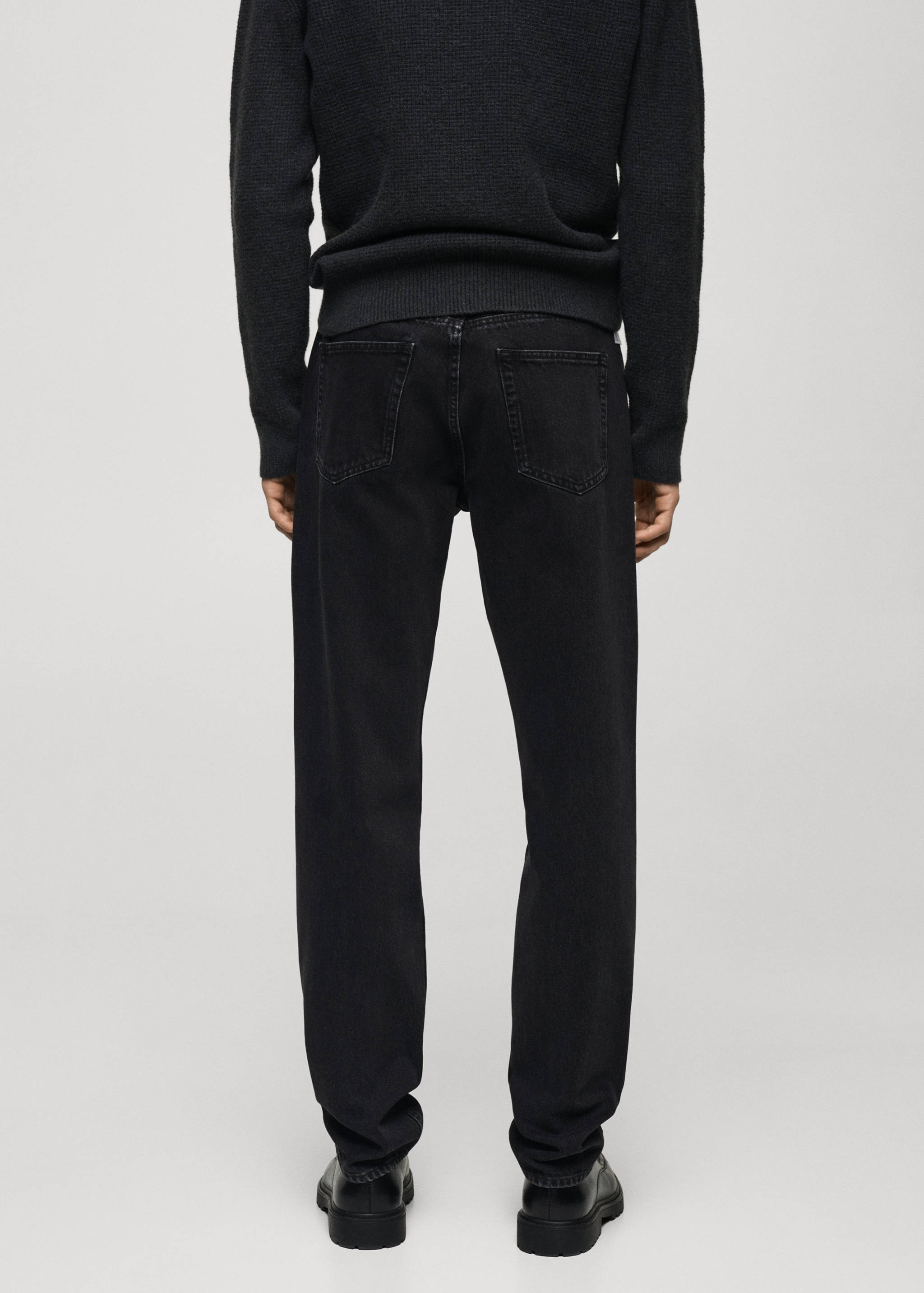 Jean Bob regular-fit noir - Verso de l’article