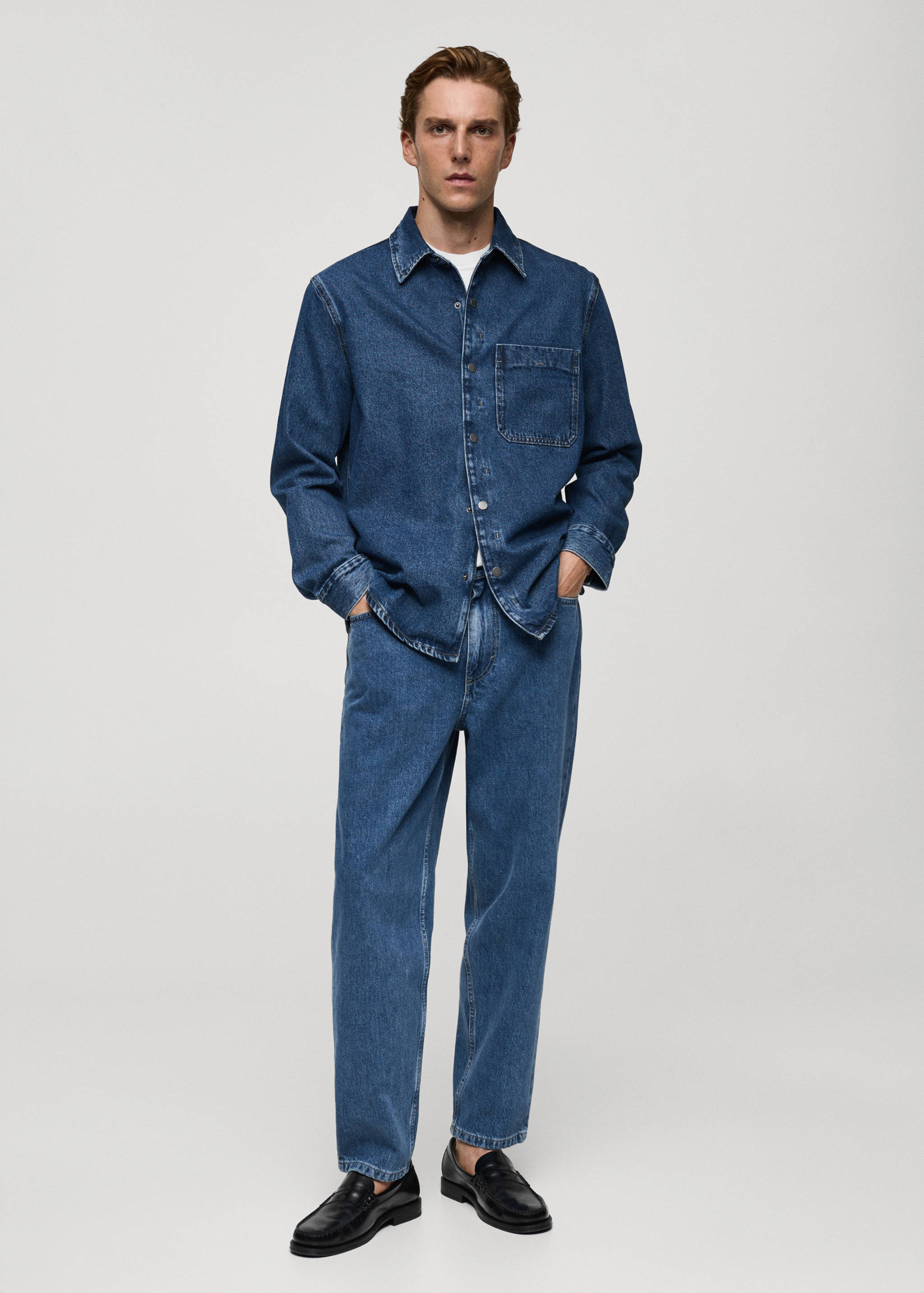 Relaxed-fit cropped jeans - General plane