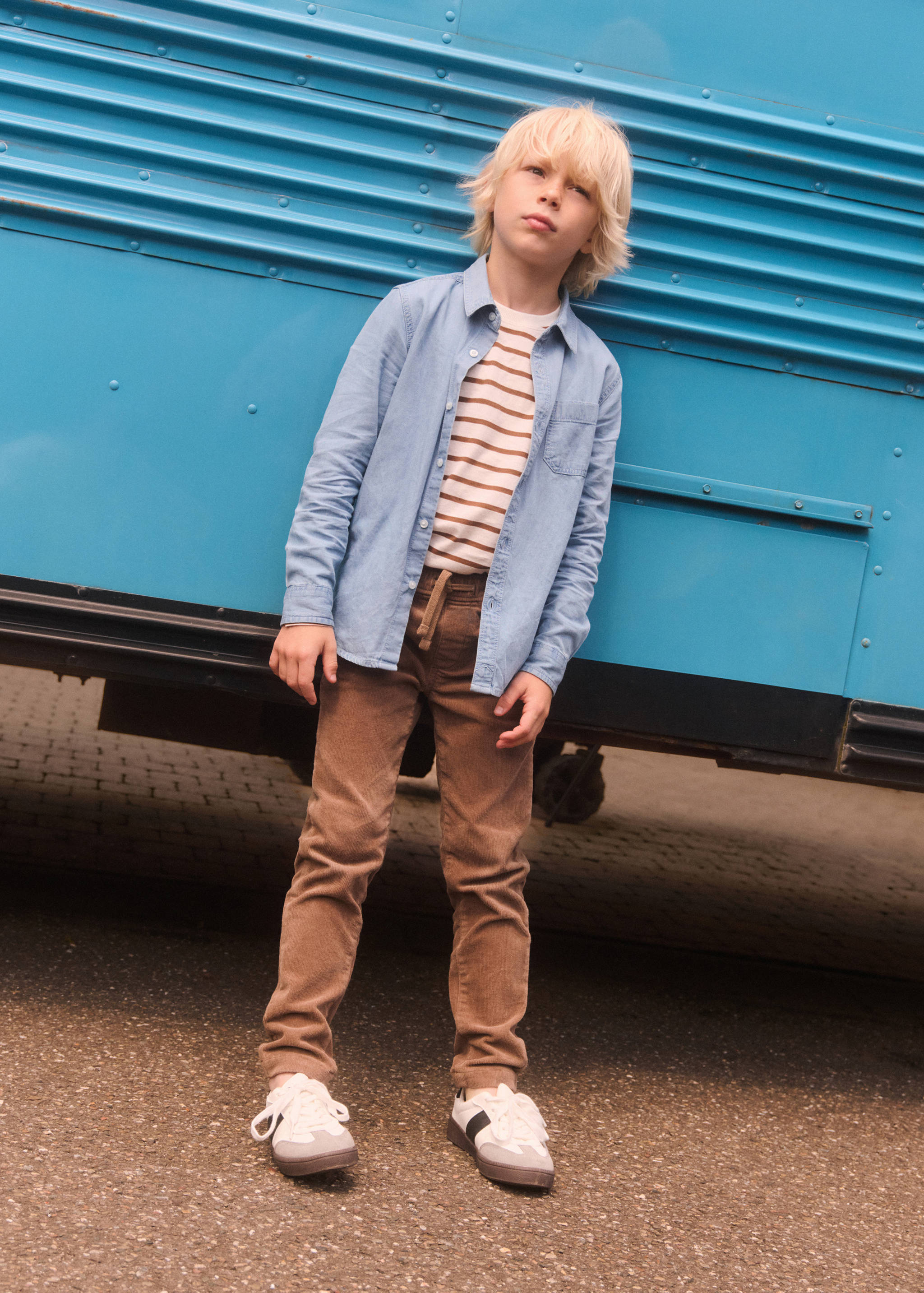 Leather mixed sneakers - Details of the article 3