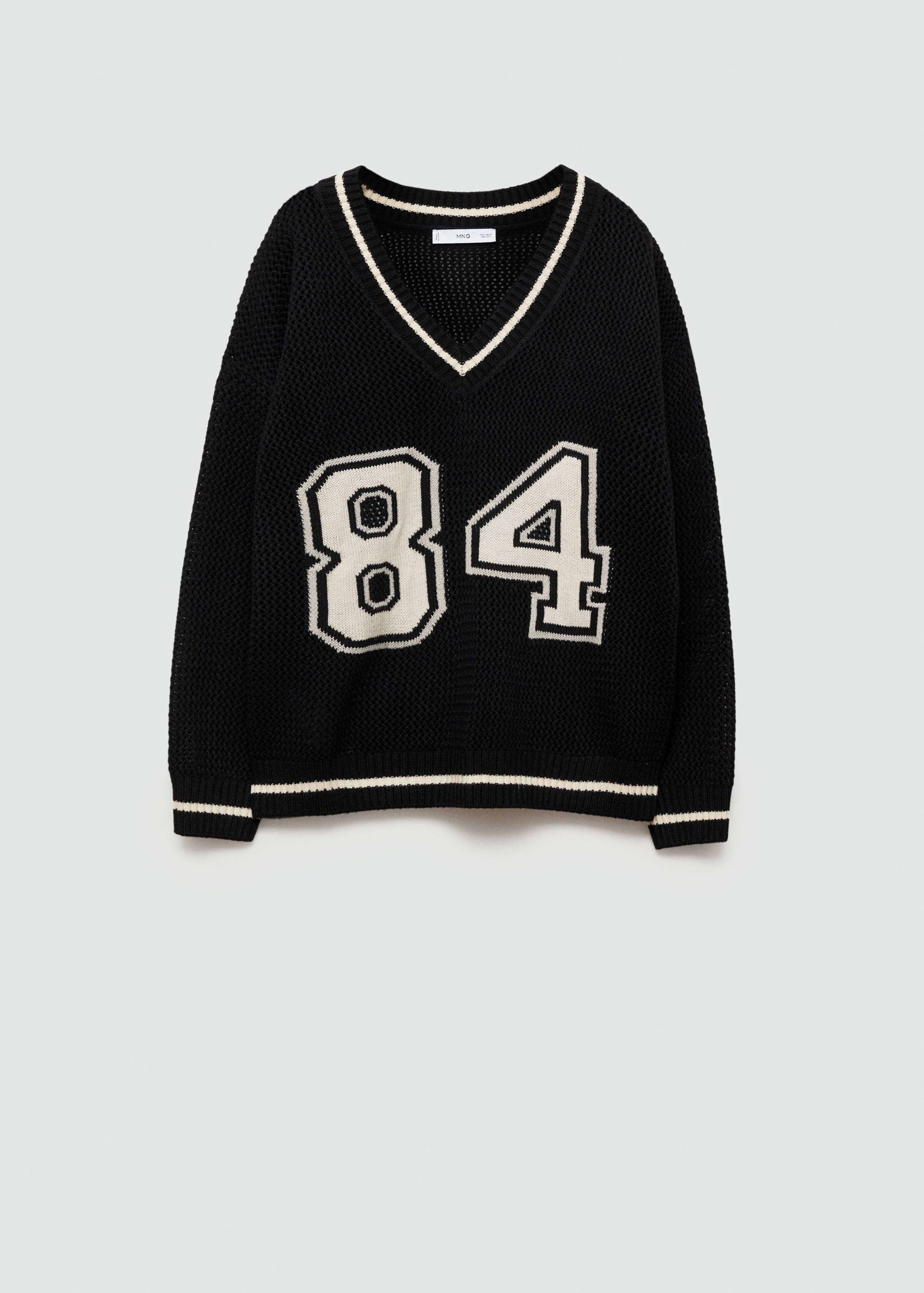 Oversized V-neck sweater - Article without model