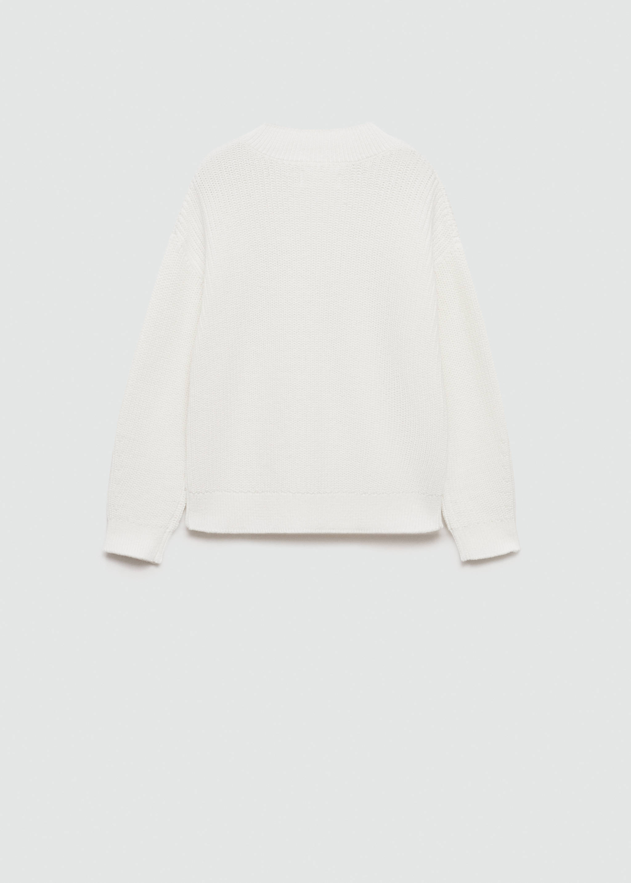 棱纹针织毛衣 - null