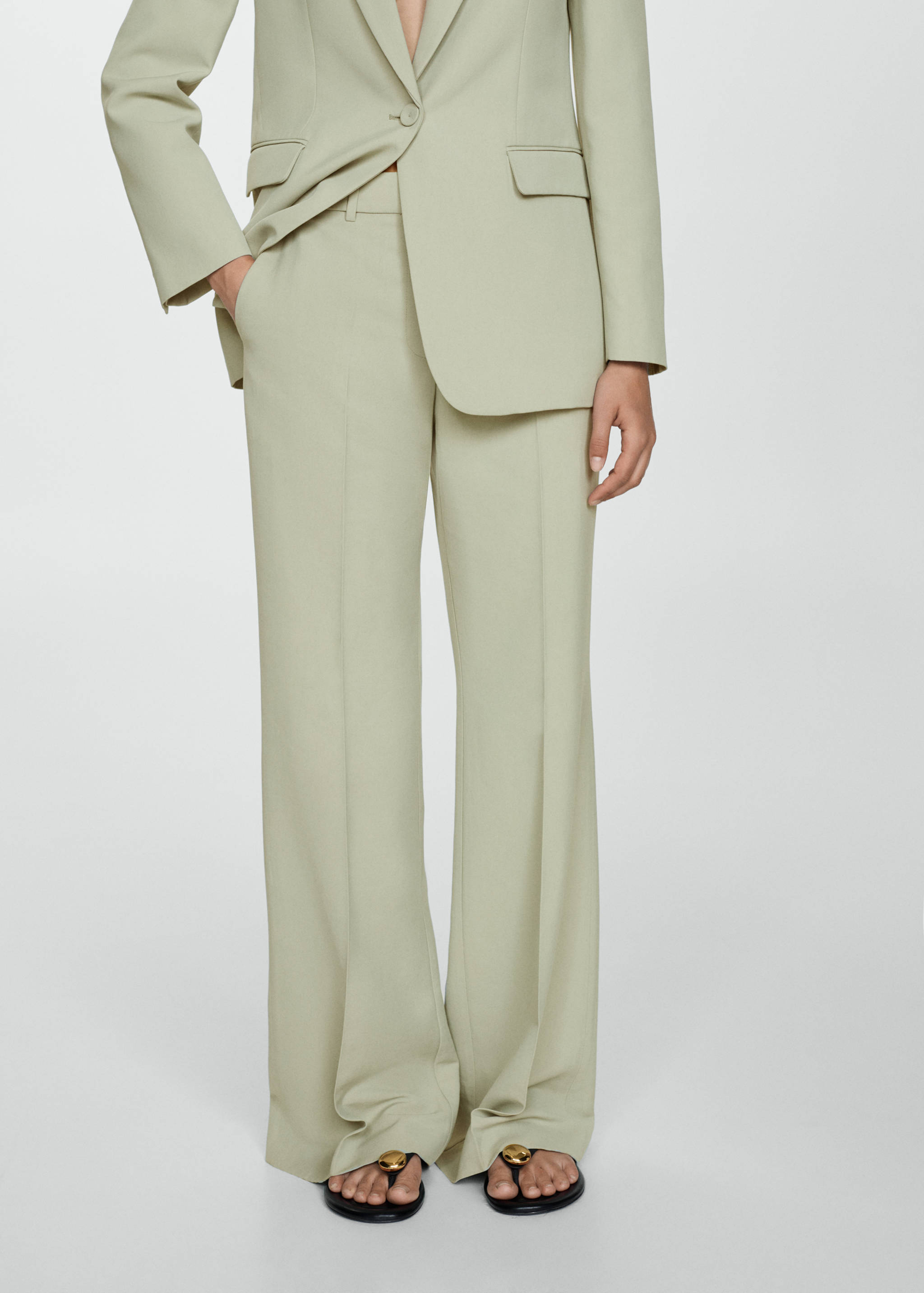 Lyocell suit trousers - Medium plane