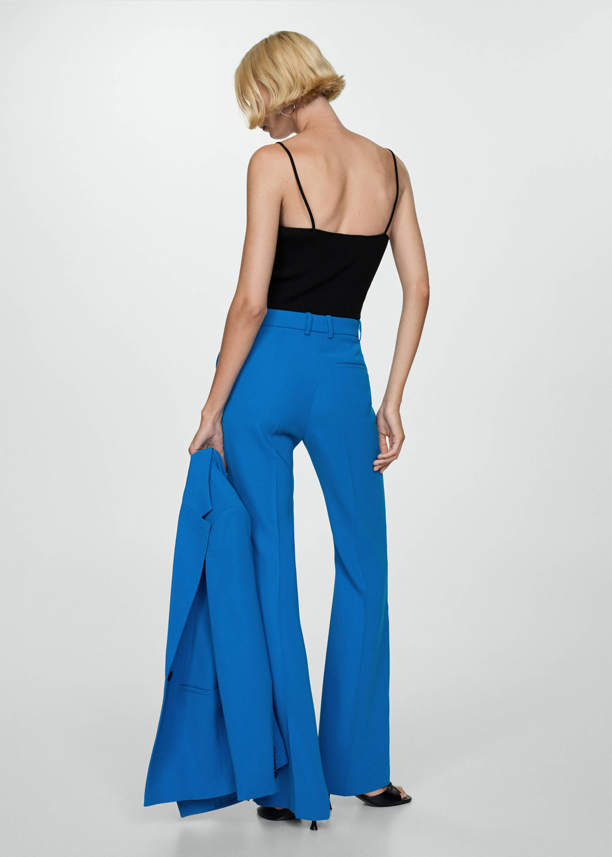 Wide leg suit trousers - Reverse of the article