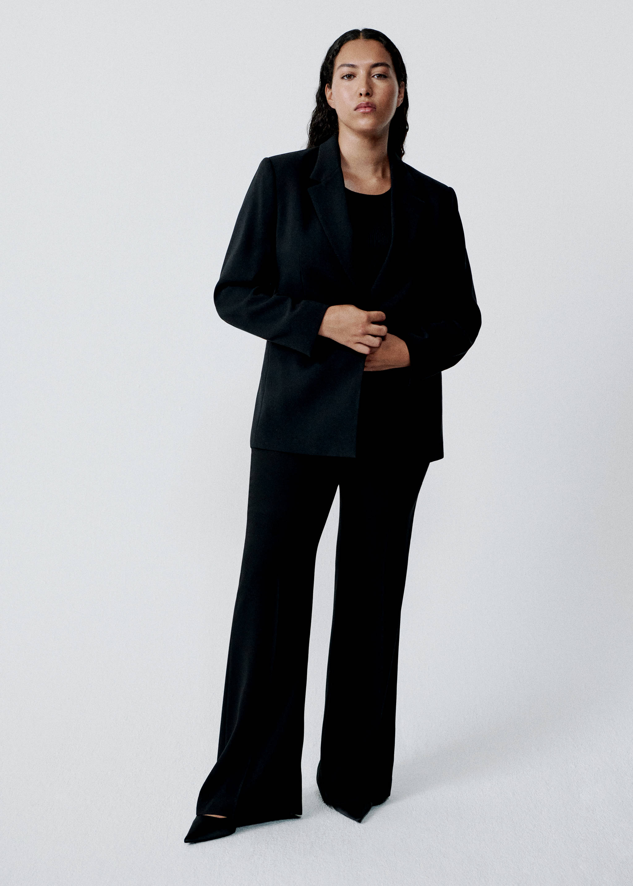 Wide leg suit trousers - Details of the article 7