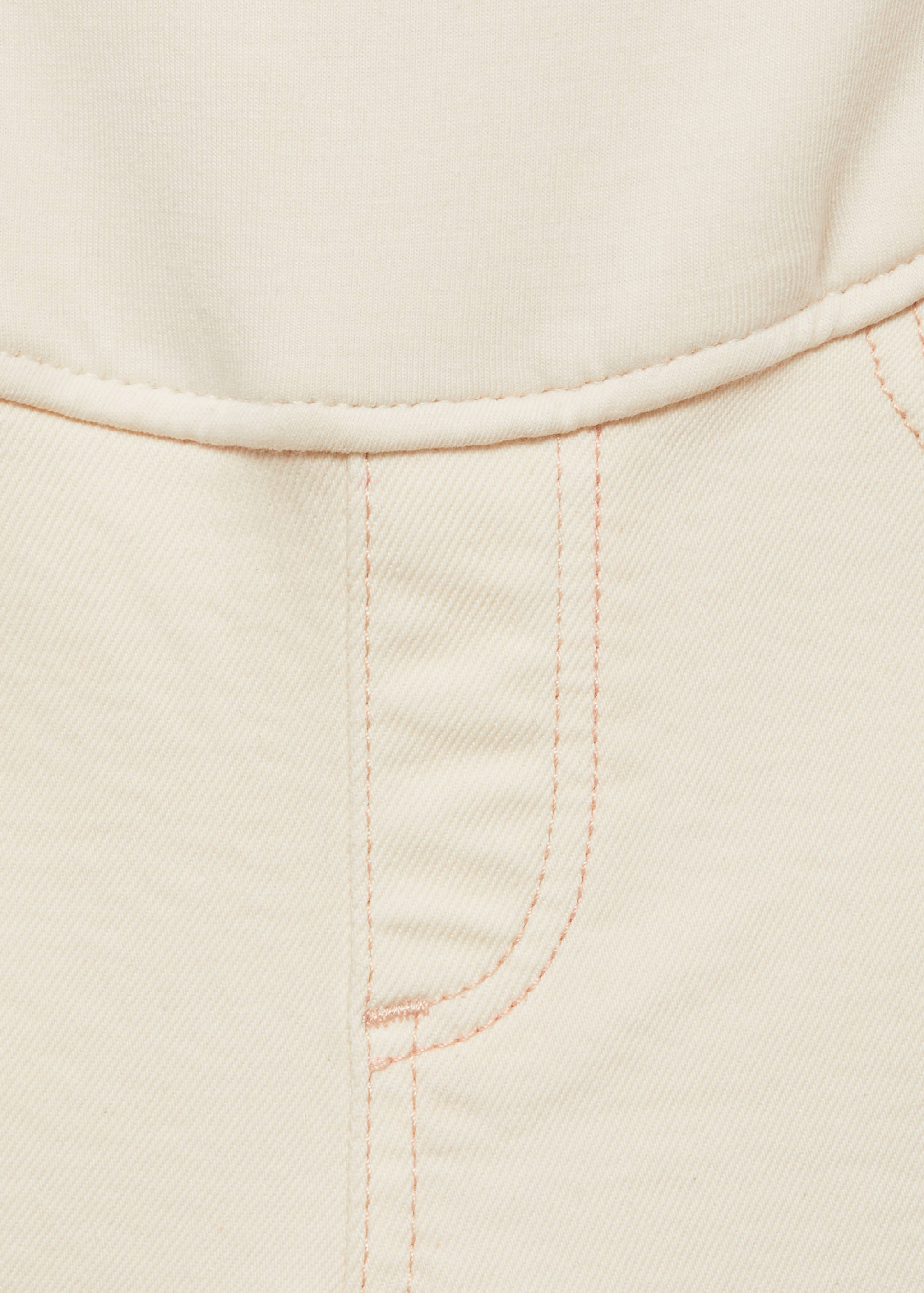 妈咪喇叭七分牛仔裤 - null