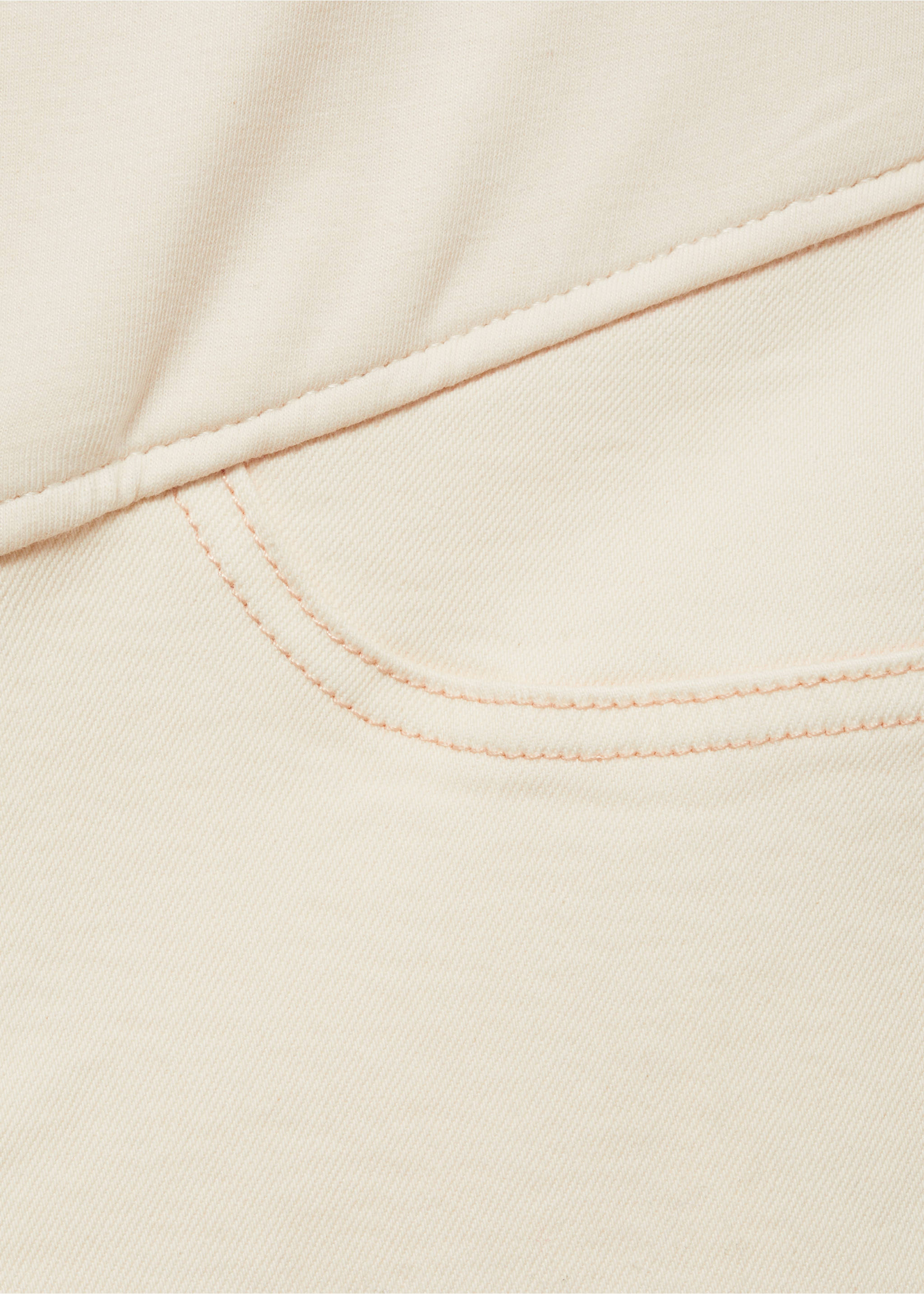 Jean de grossesse flare crop - Détail de l'article 0, Blanc cassé. Ref: 77004775-00.