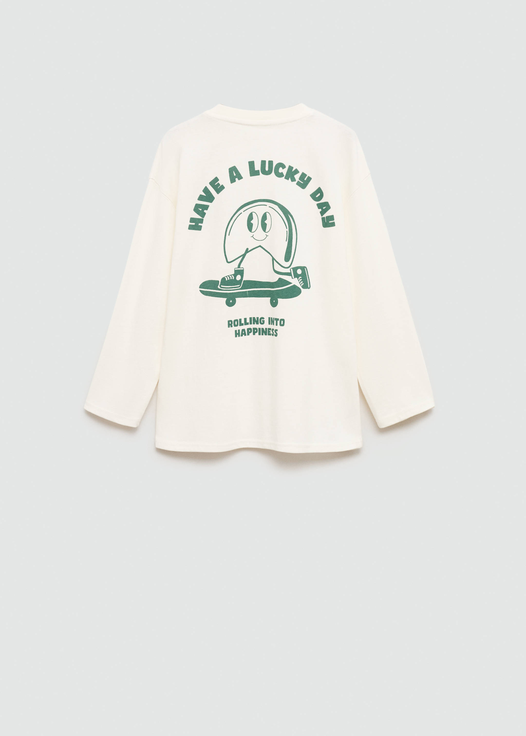 Skater printed t-shirt - Reverse of the article