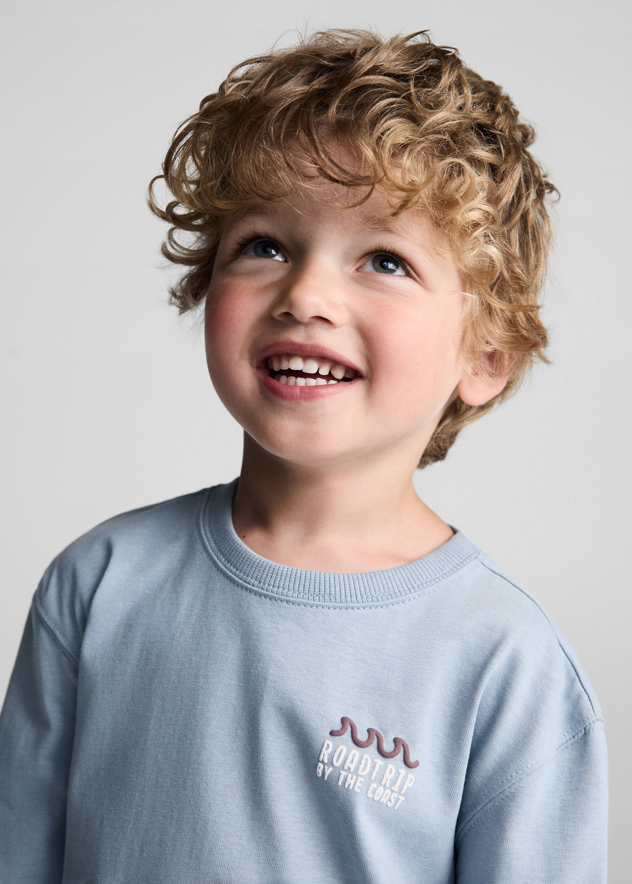 T-shirt manches longues imprimé relief - Verso de l’article