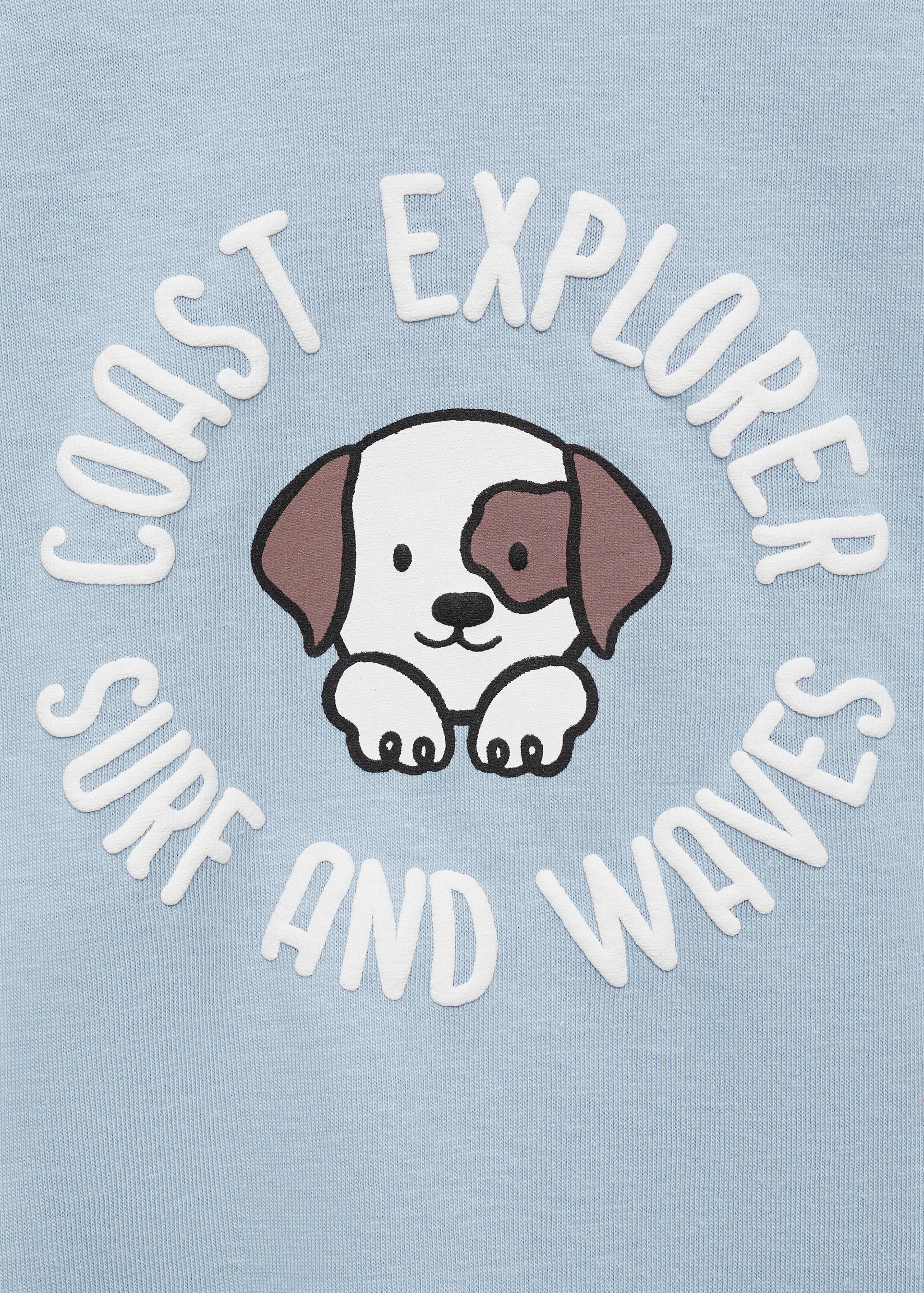 T-shirt manches longues imprimé relief - Détail de l'article 0