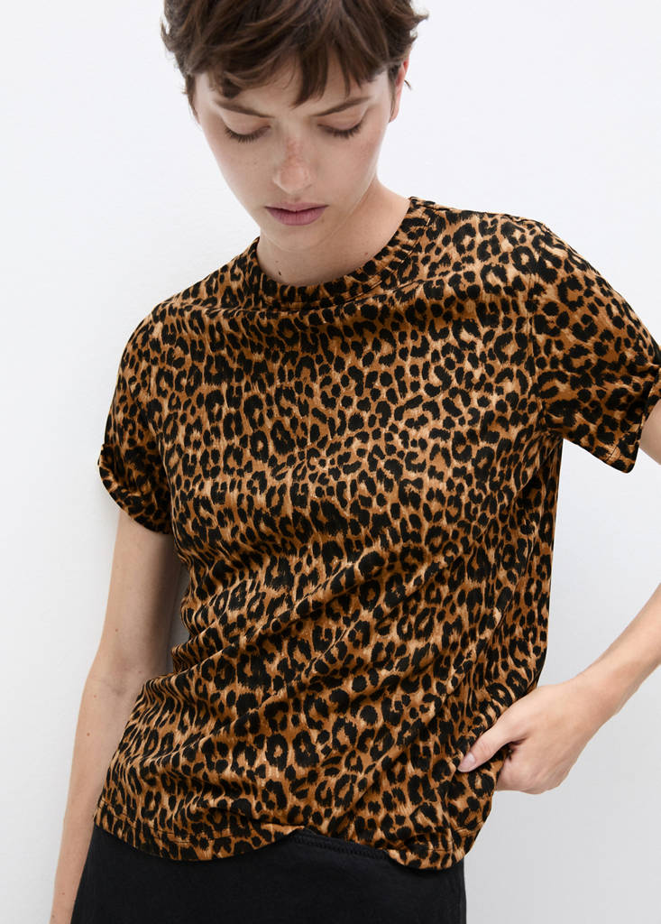 Animal-print cotton t-shirt - thumbnail 2
