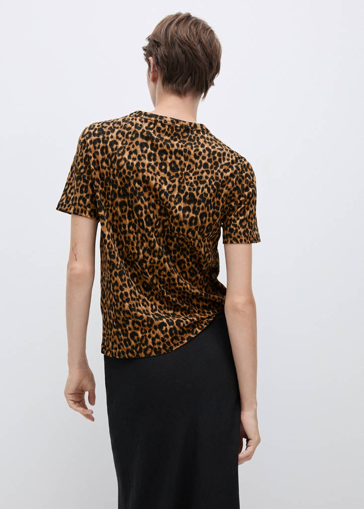Animal-print cotton t-shirt - thumbnail 3