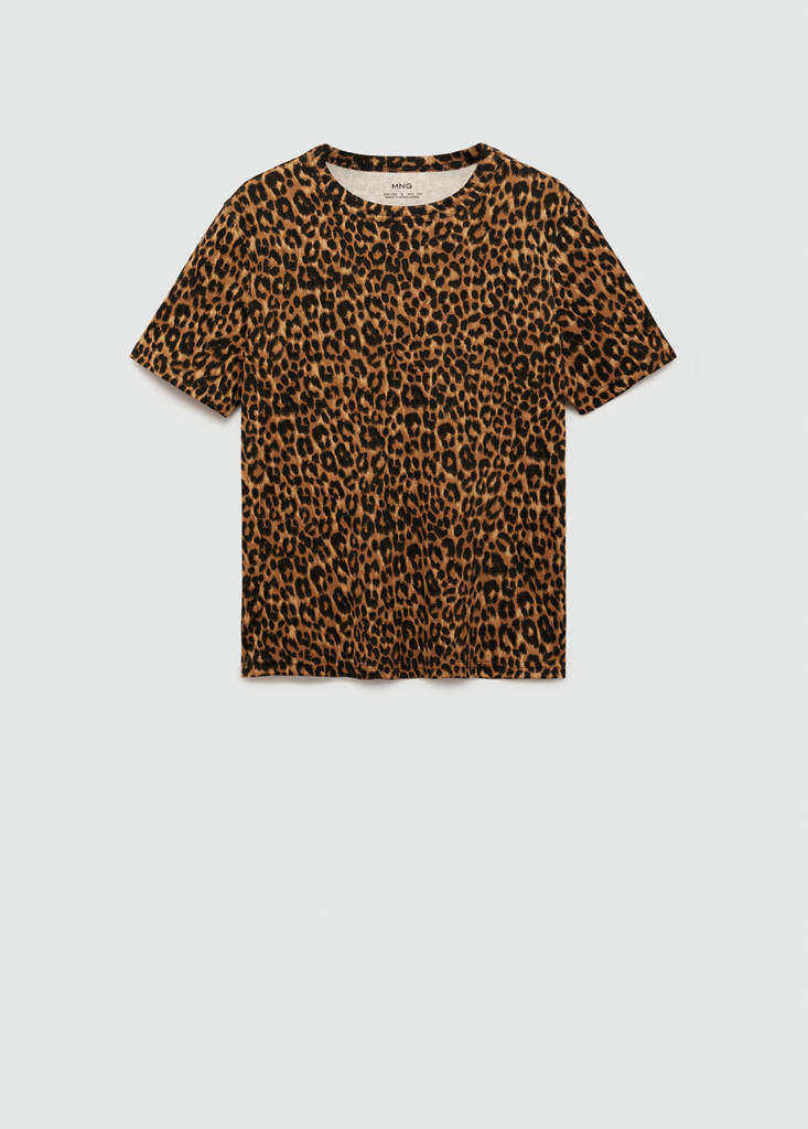 Animal-print cotton t-shirt - thumbnail 4