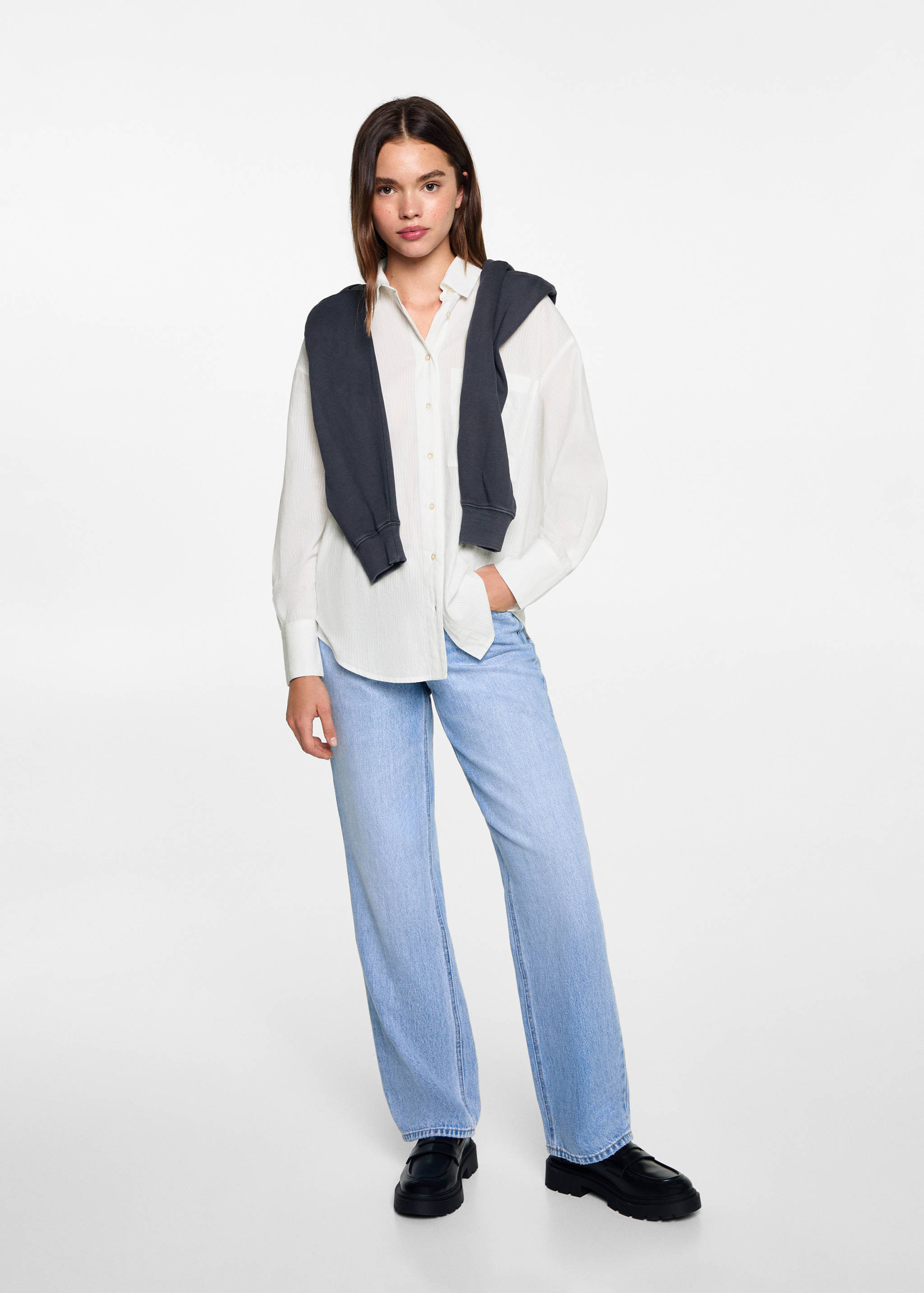 Oversize striped shirt - General plane