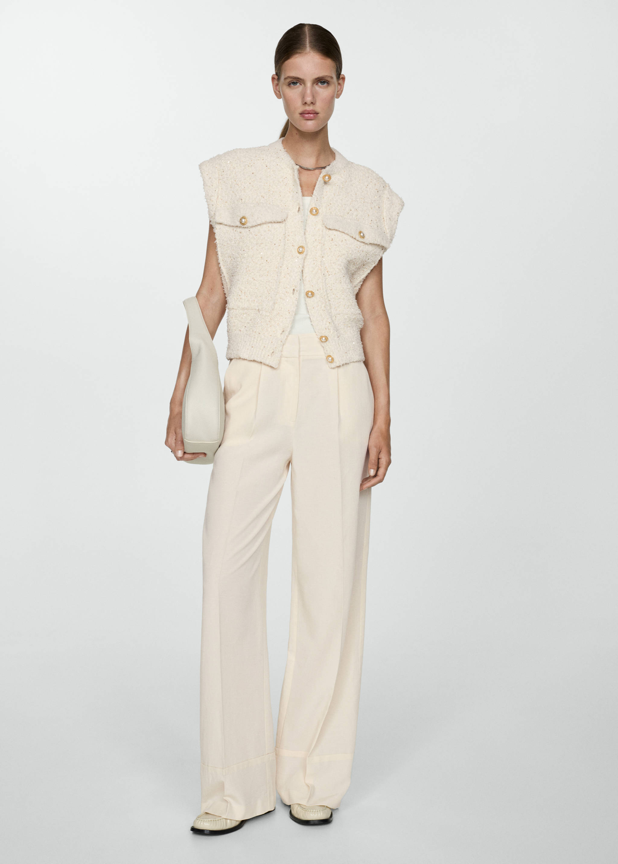 Straight lyocell pants - General plane