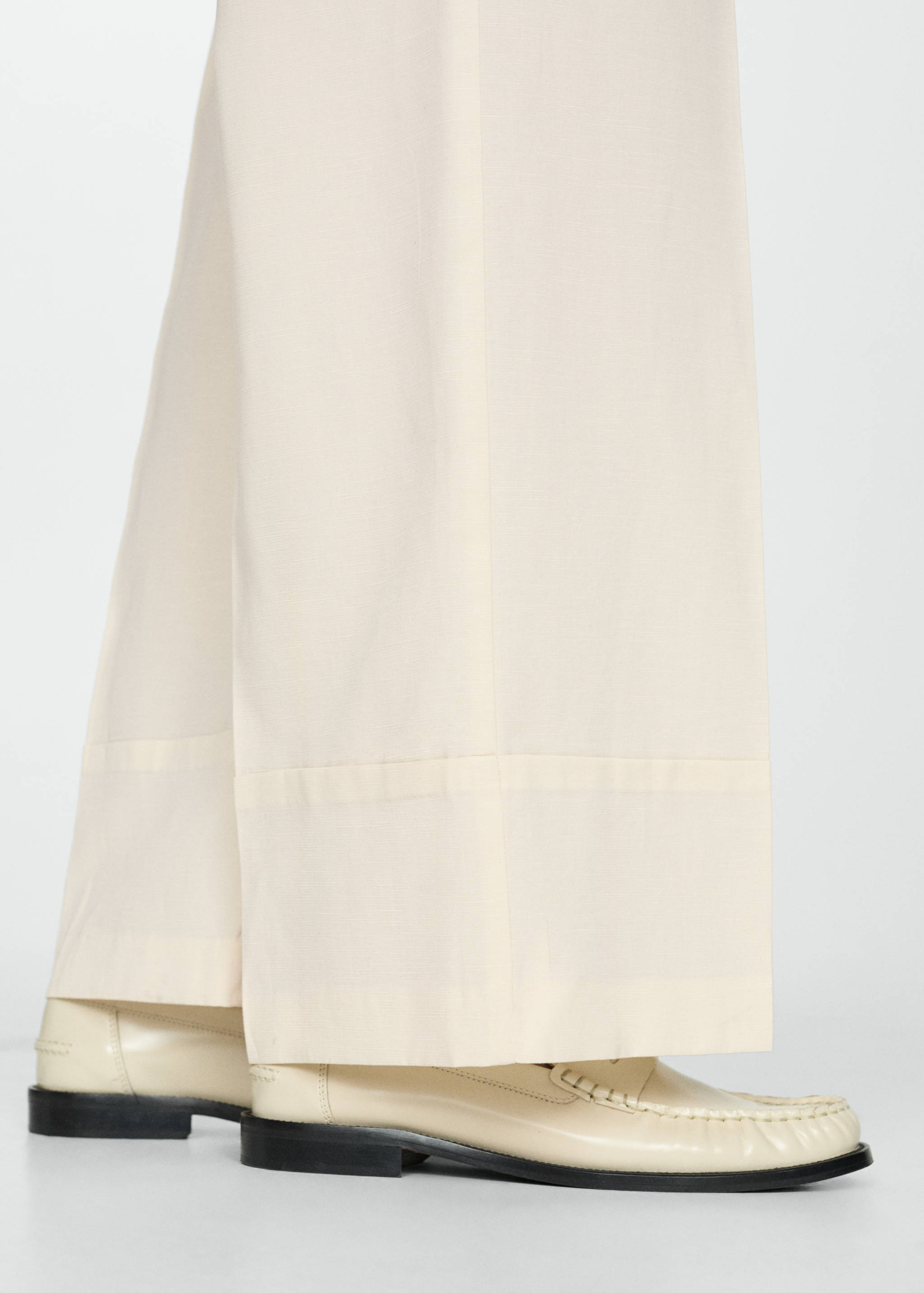 Straight lyocell pants - Details of the article 2