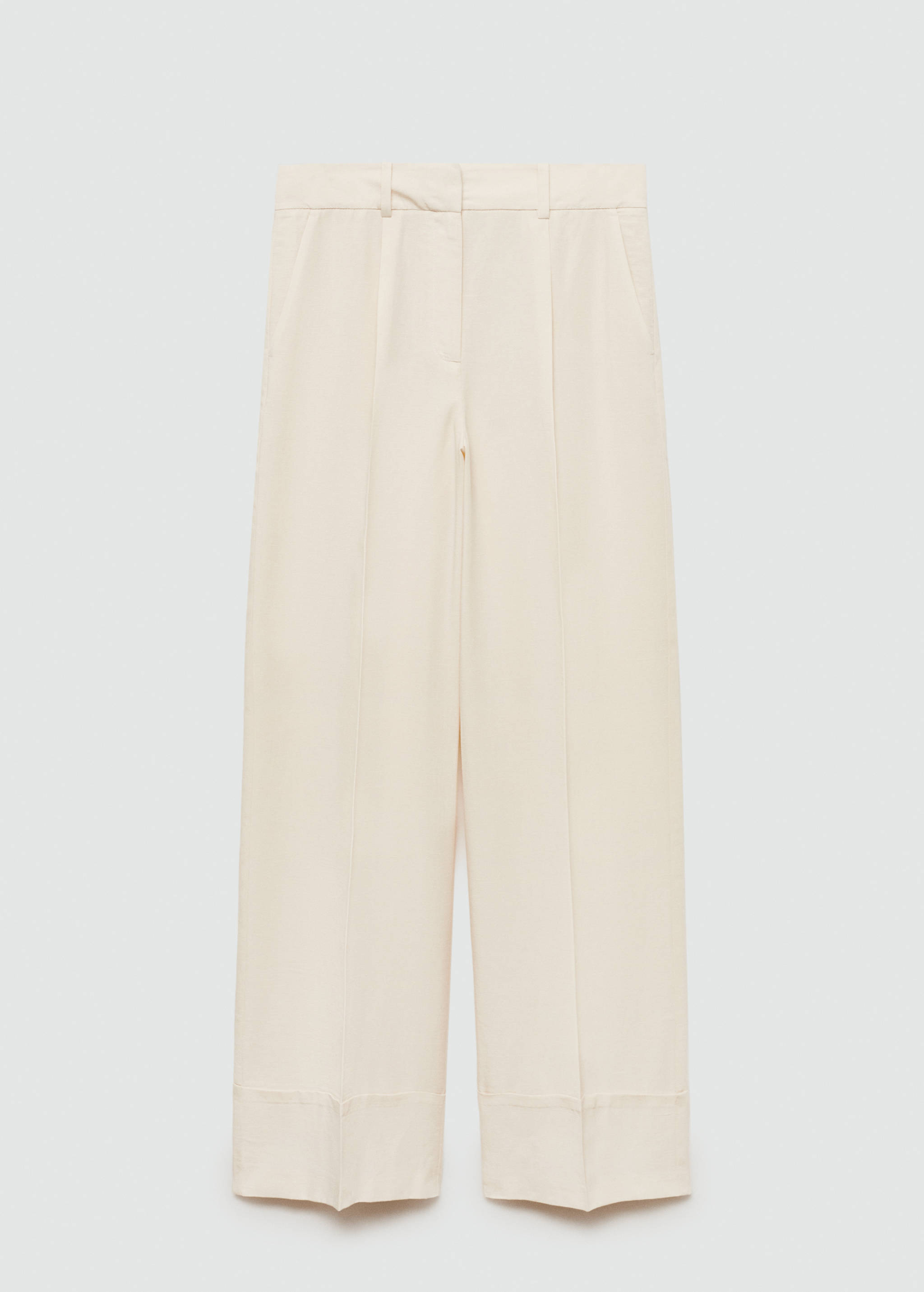 Straight lyocell pants - Article without model