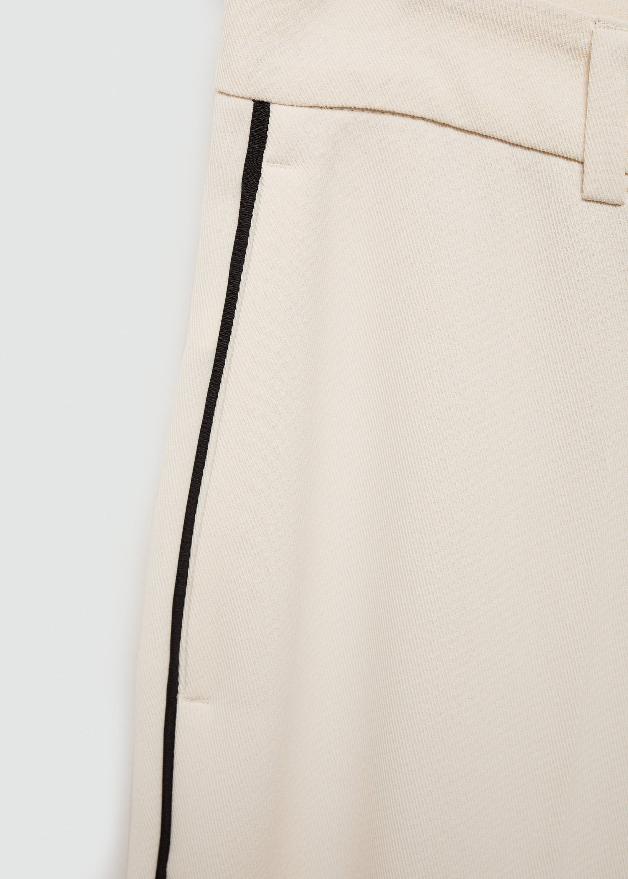 Wide leg striped trousers - Details of the article 8