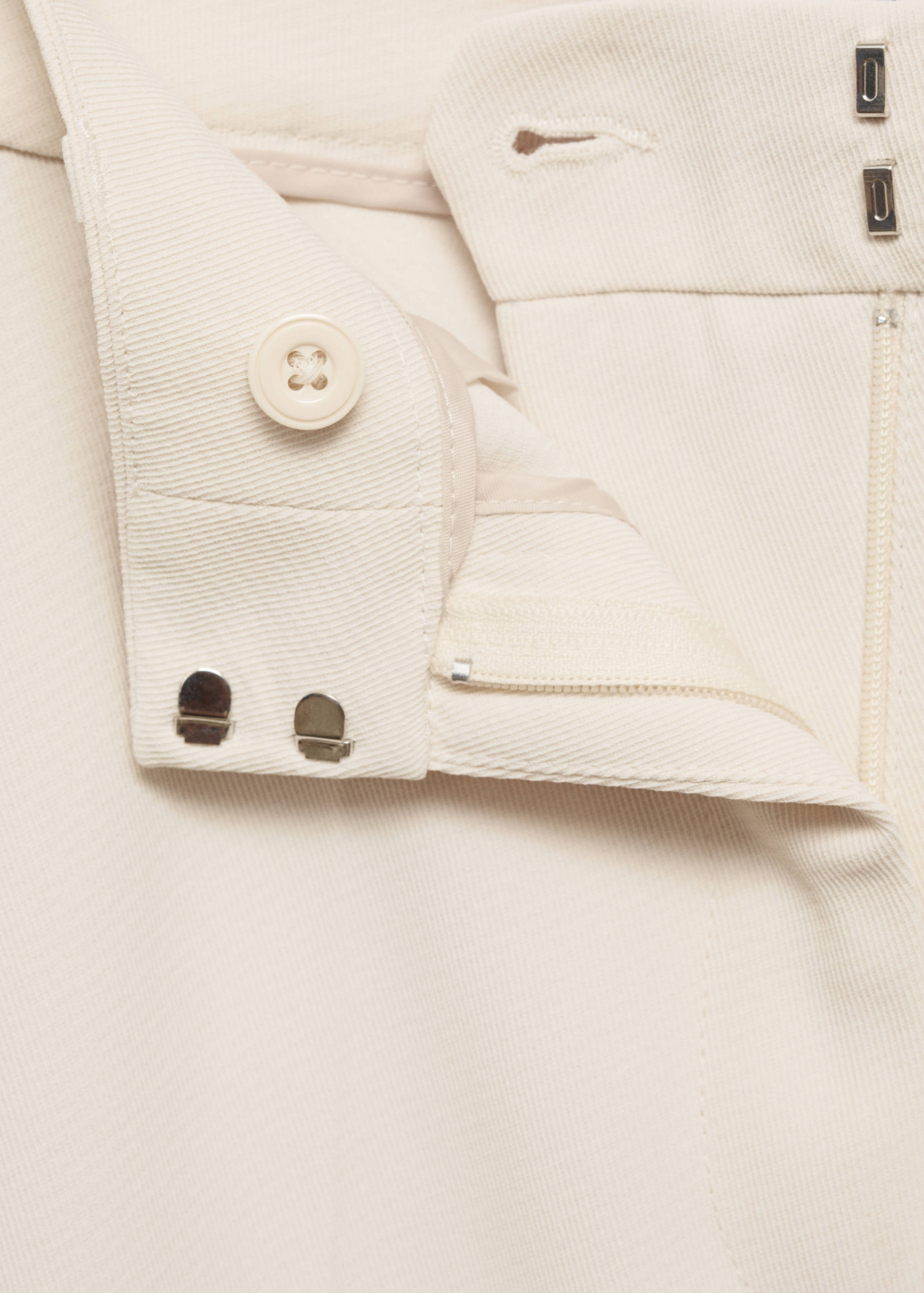 Wide leg striped trousers - Details of the article 0