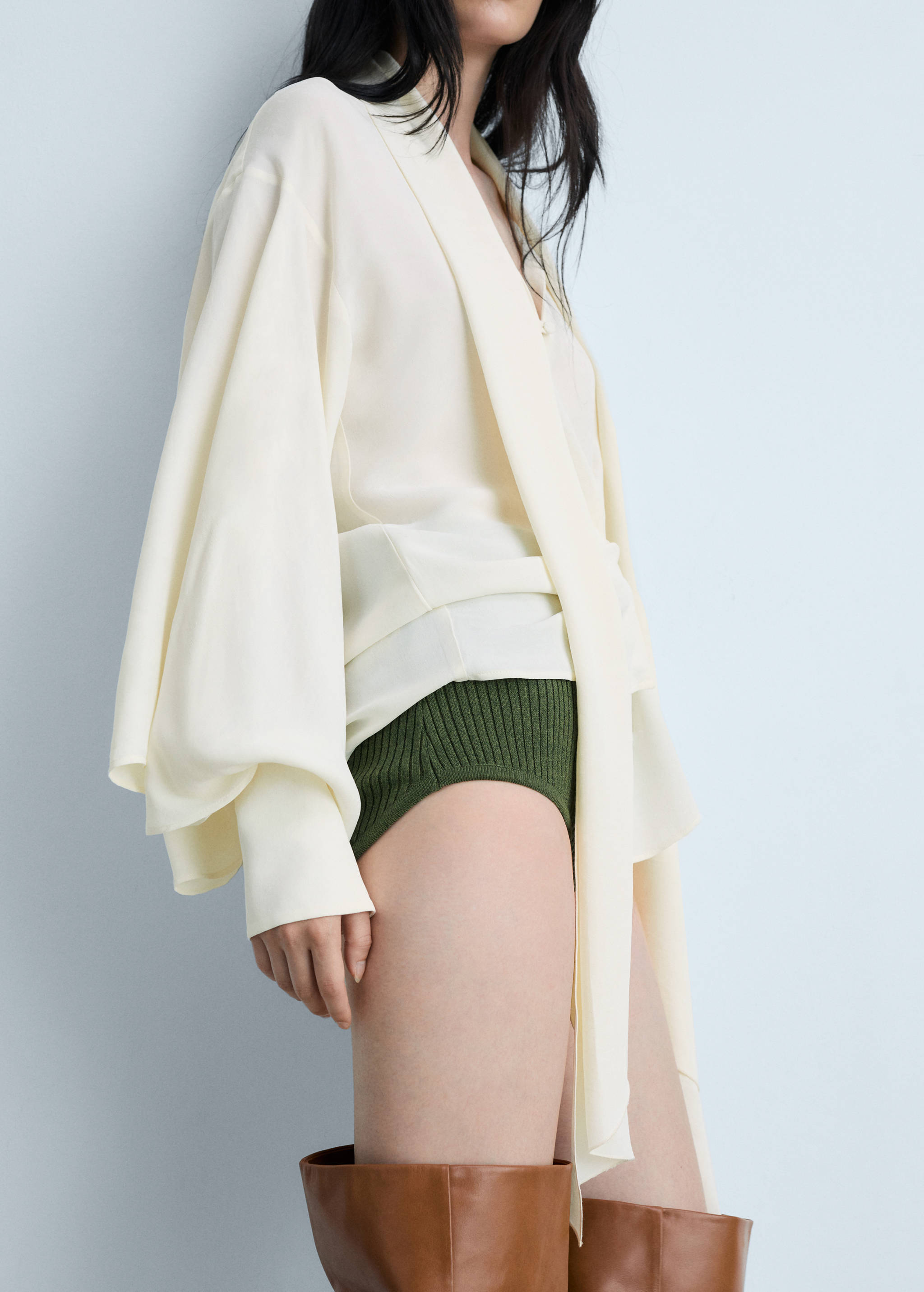 Ruffled dress with zip - Details of the article 6