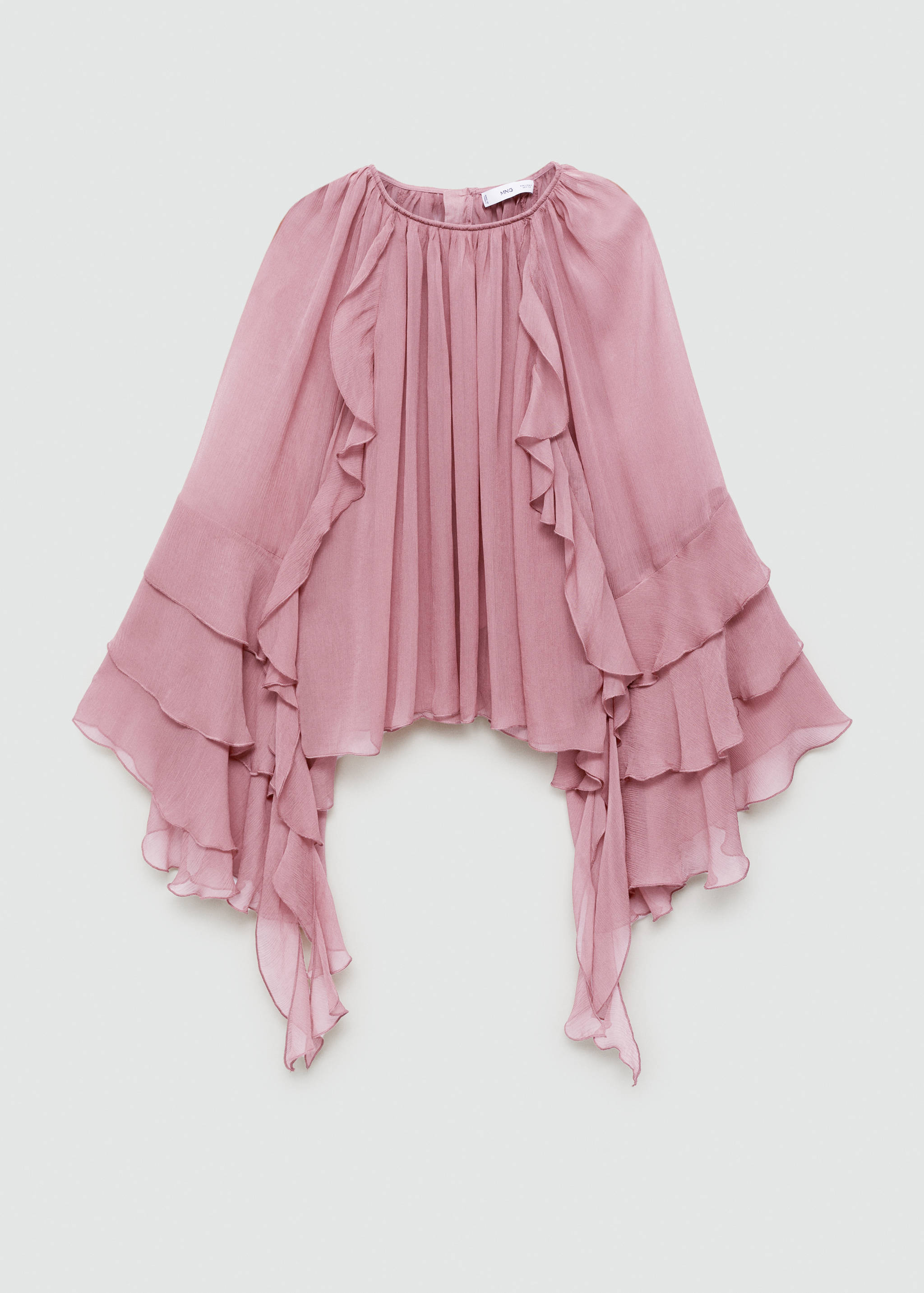 Ruffled chiffon blouse - Article without model