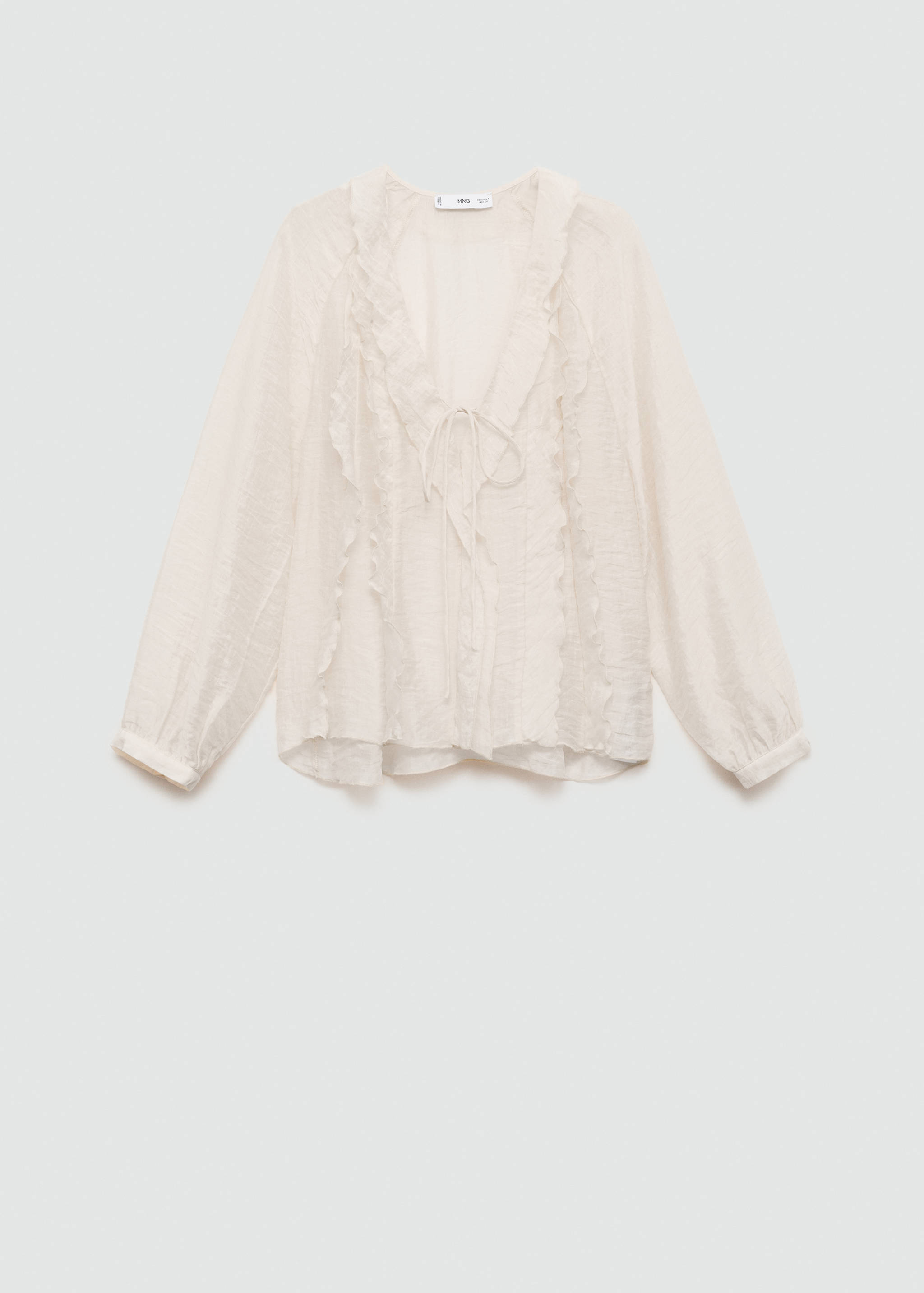 بلوزة من الليوسيل مع عقدة - منتج دون نموذج