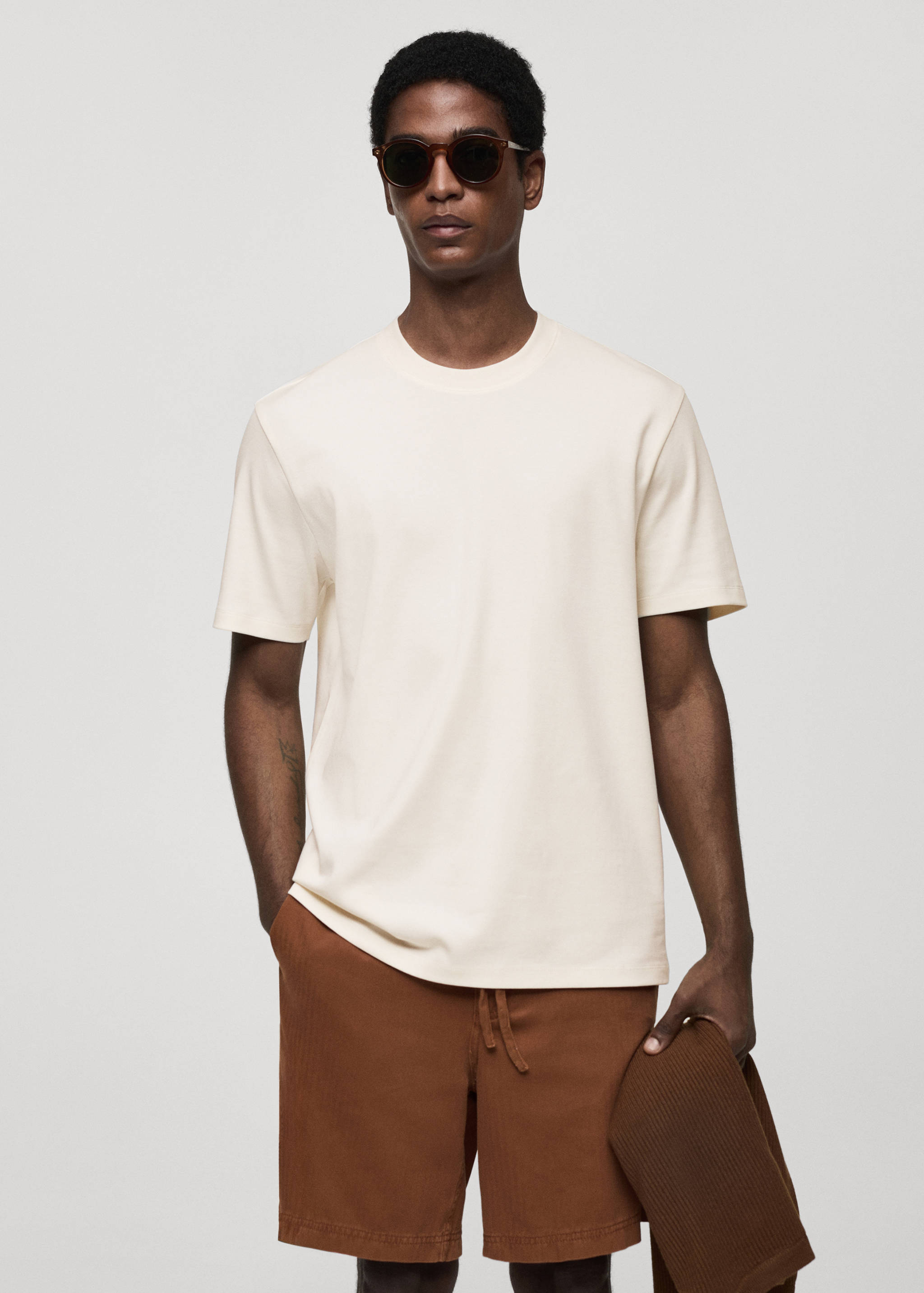 T-shirt regular-fit 100 % coton - Plan moyen