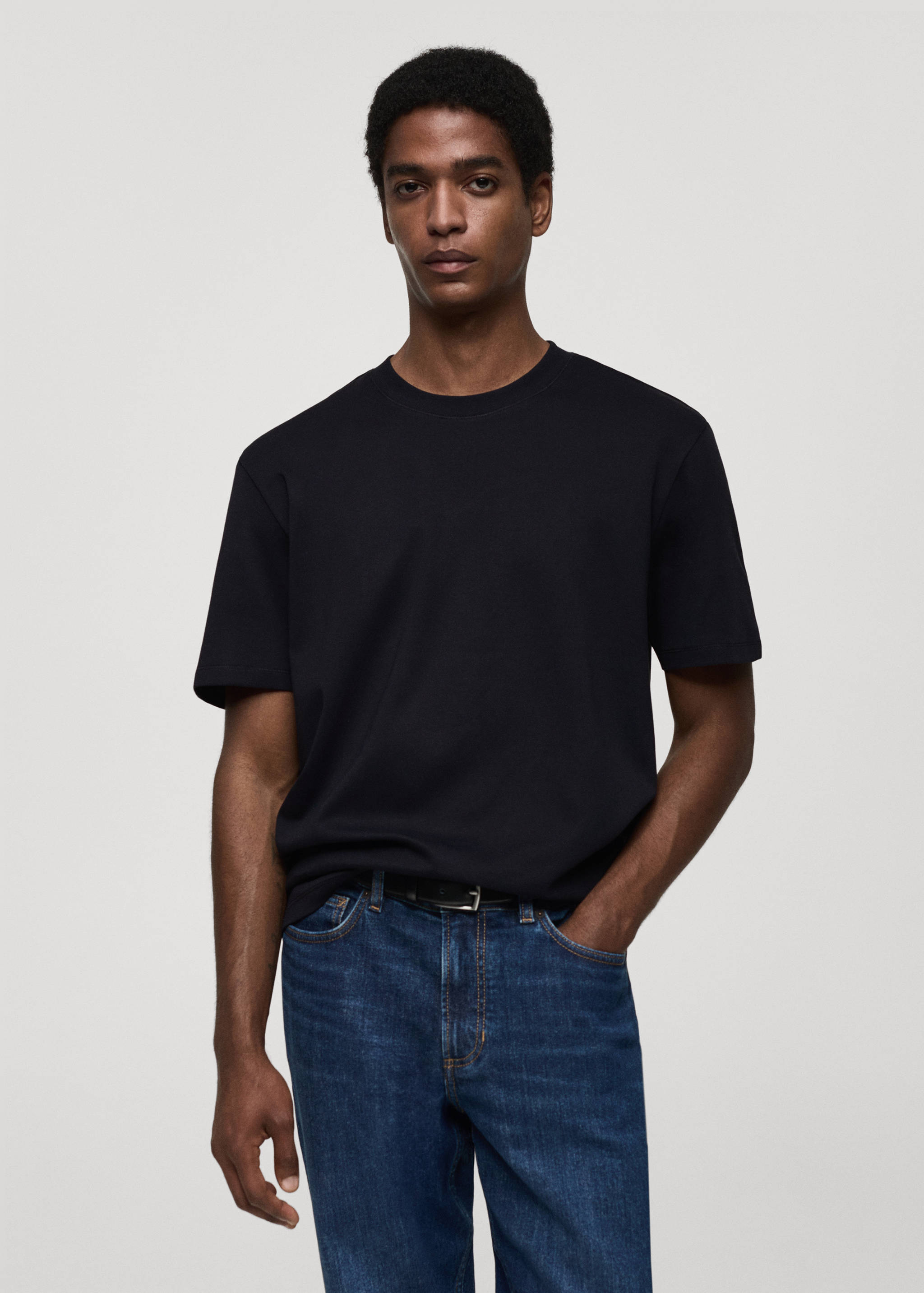 T-shirt regular-fit 100 % coton - Plan moyen