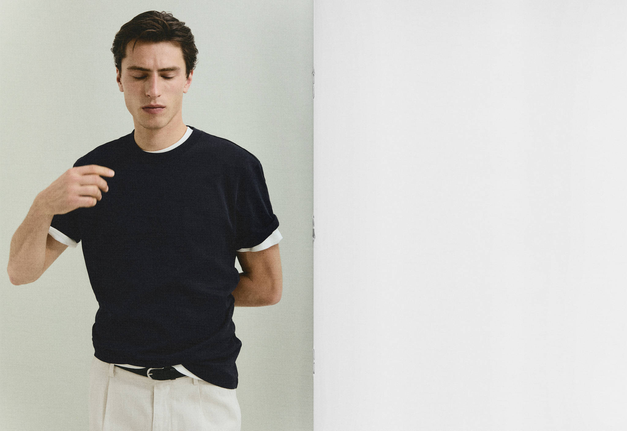 Regular-fit 100% cotton t-shirt - Panoramic plane