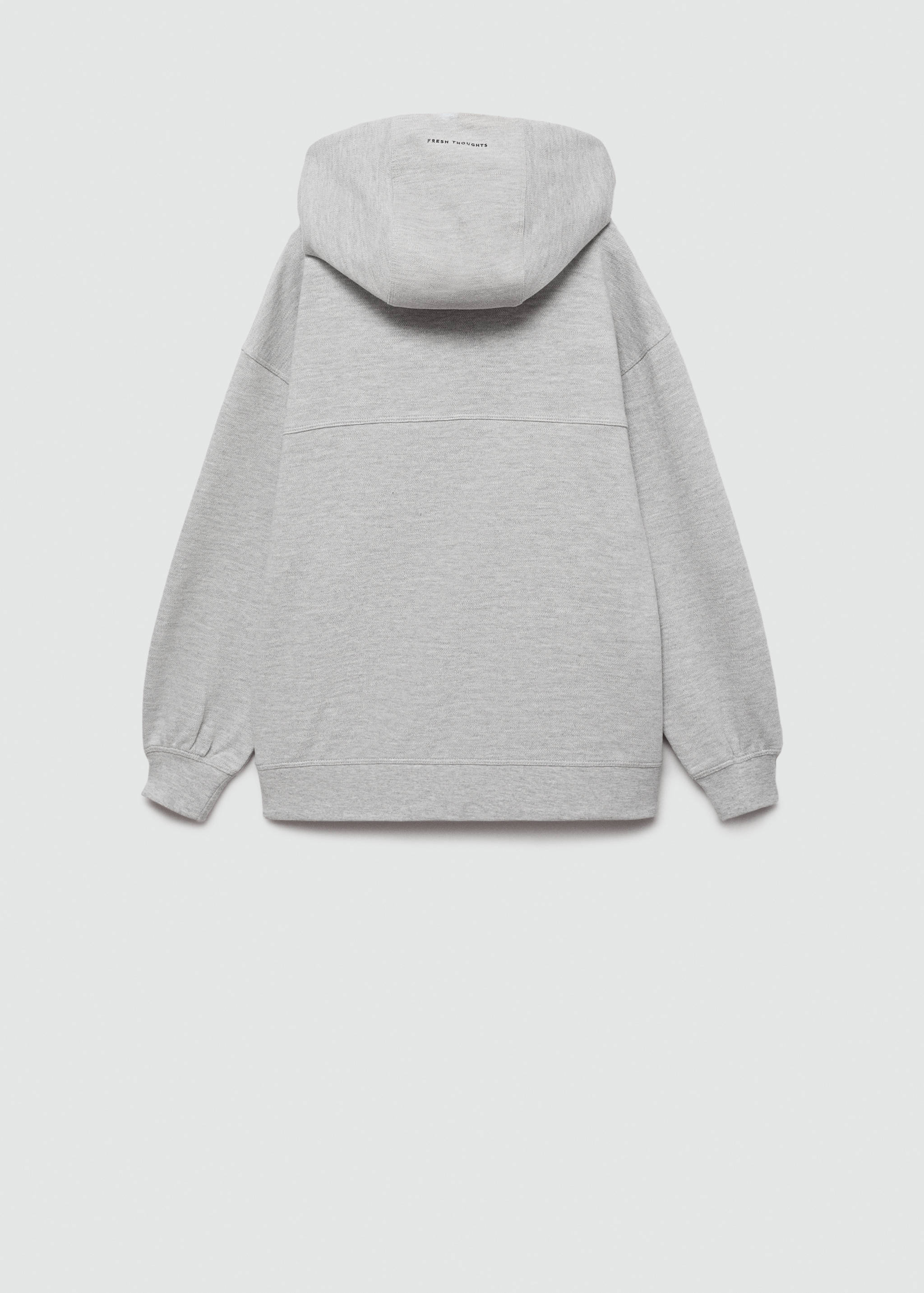 Zipped hoodie - Reverse of the article