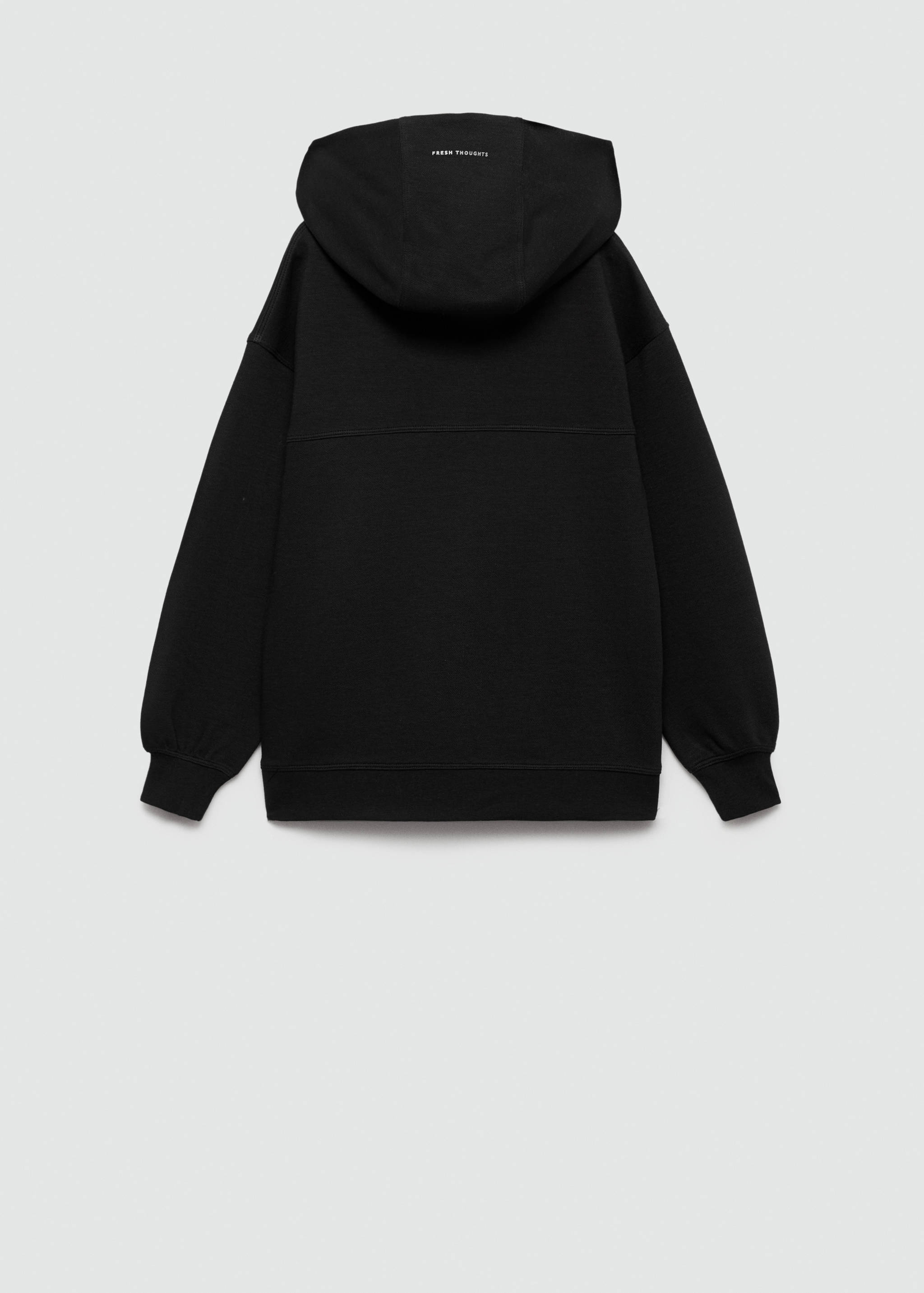 Zipped hoodie - Reverse of the article