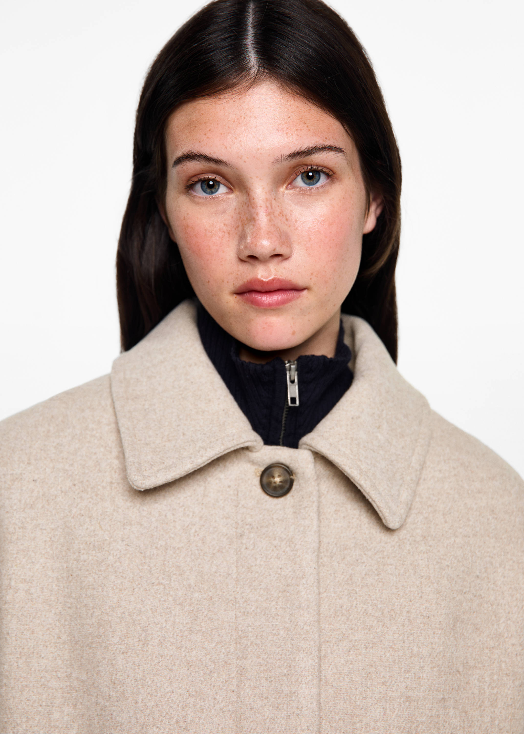 Manteau court drap de laine - Détail de l'article 1