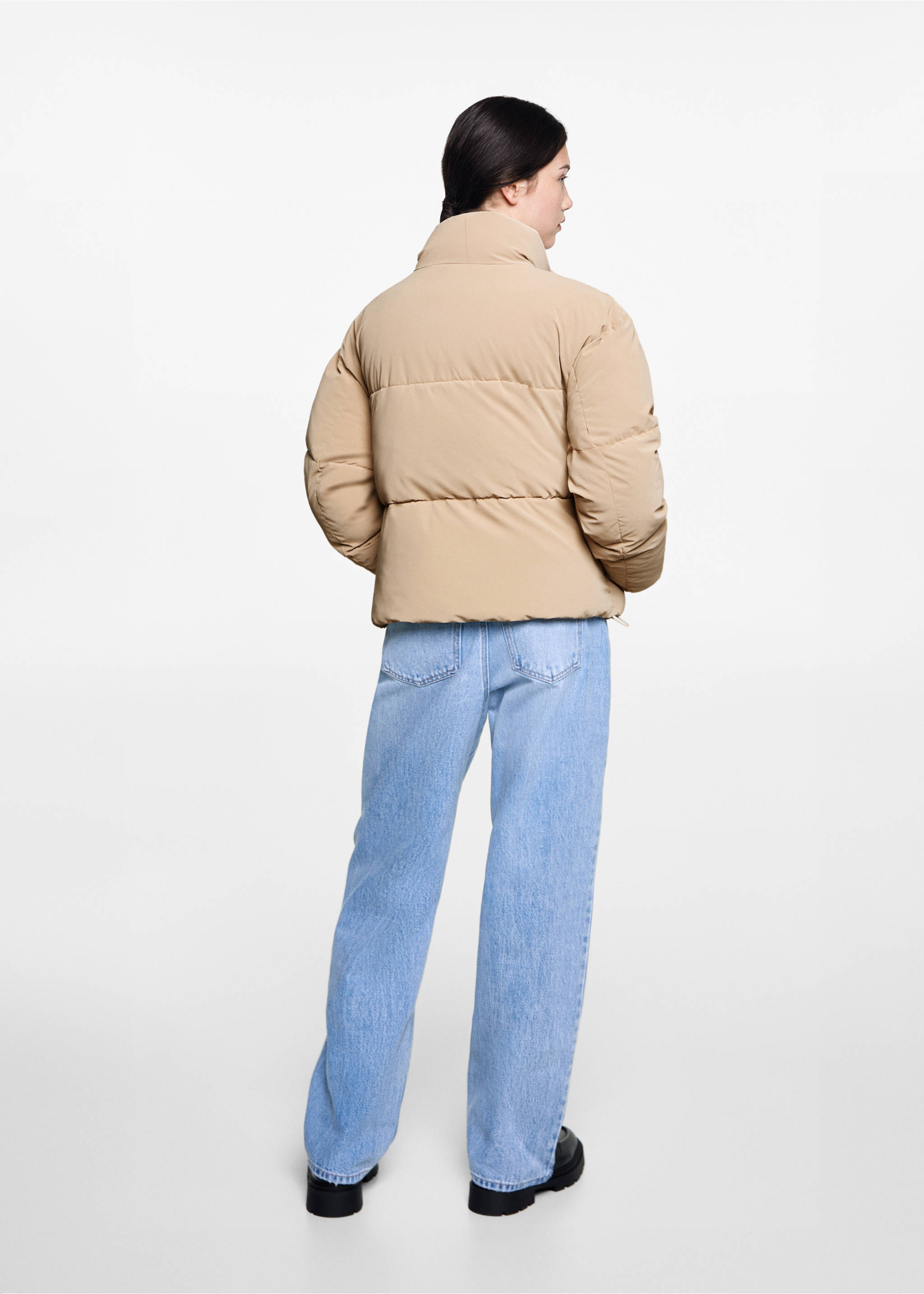 Anorak acolchado - Reverso del artículo, Beige. Ref: 77005635-00.