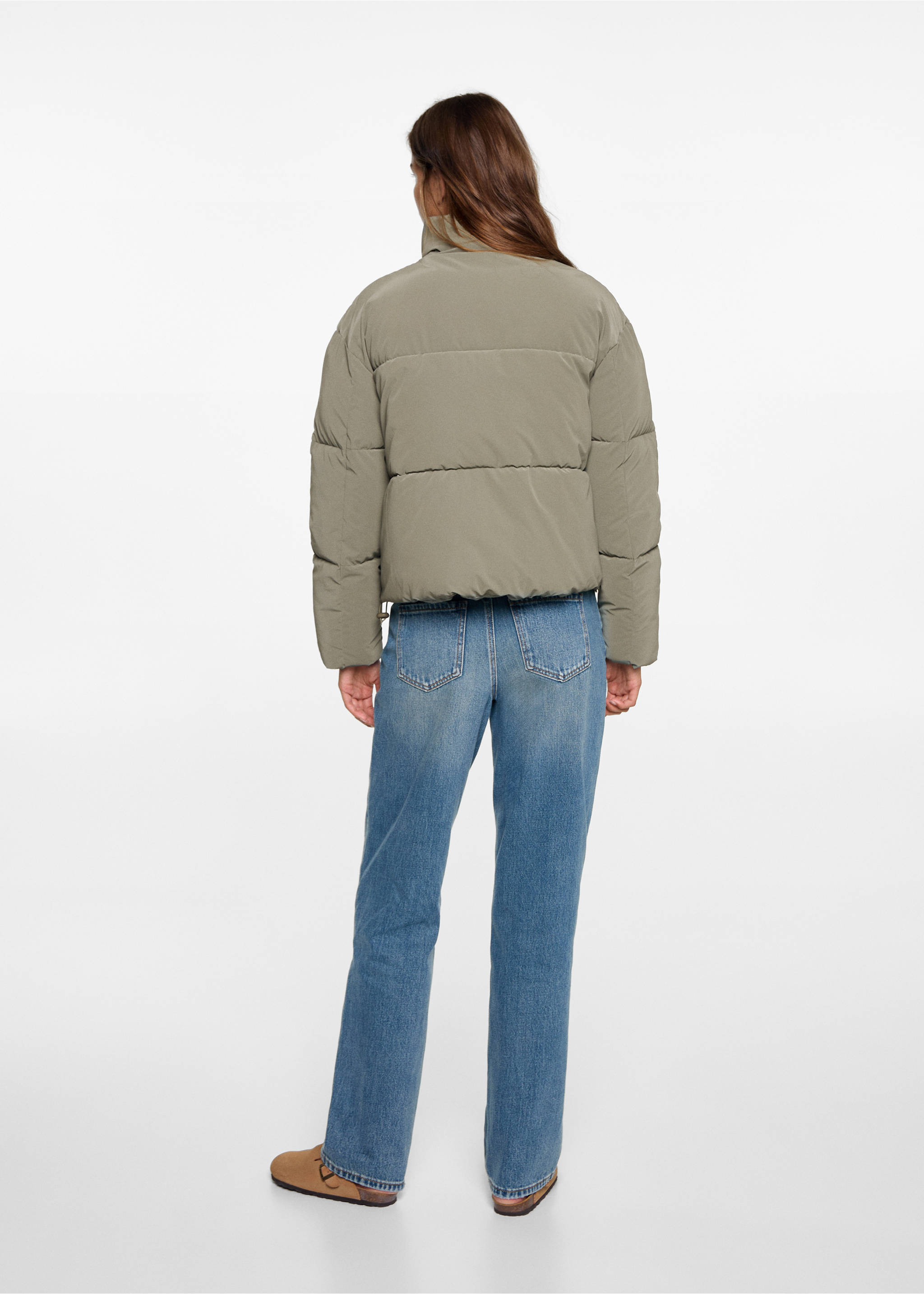 Anorak acolchado - Reverso del artículo, Verde bosque. Ref: 77005635-00.