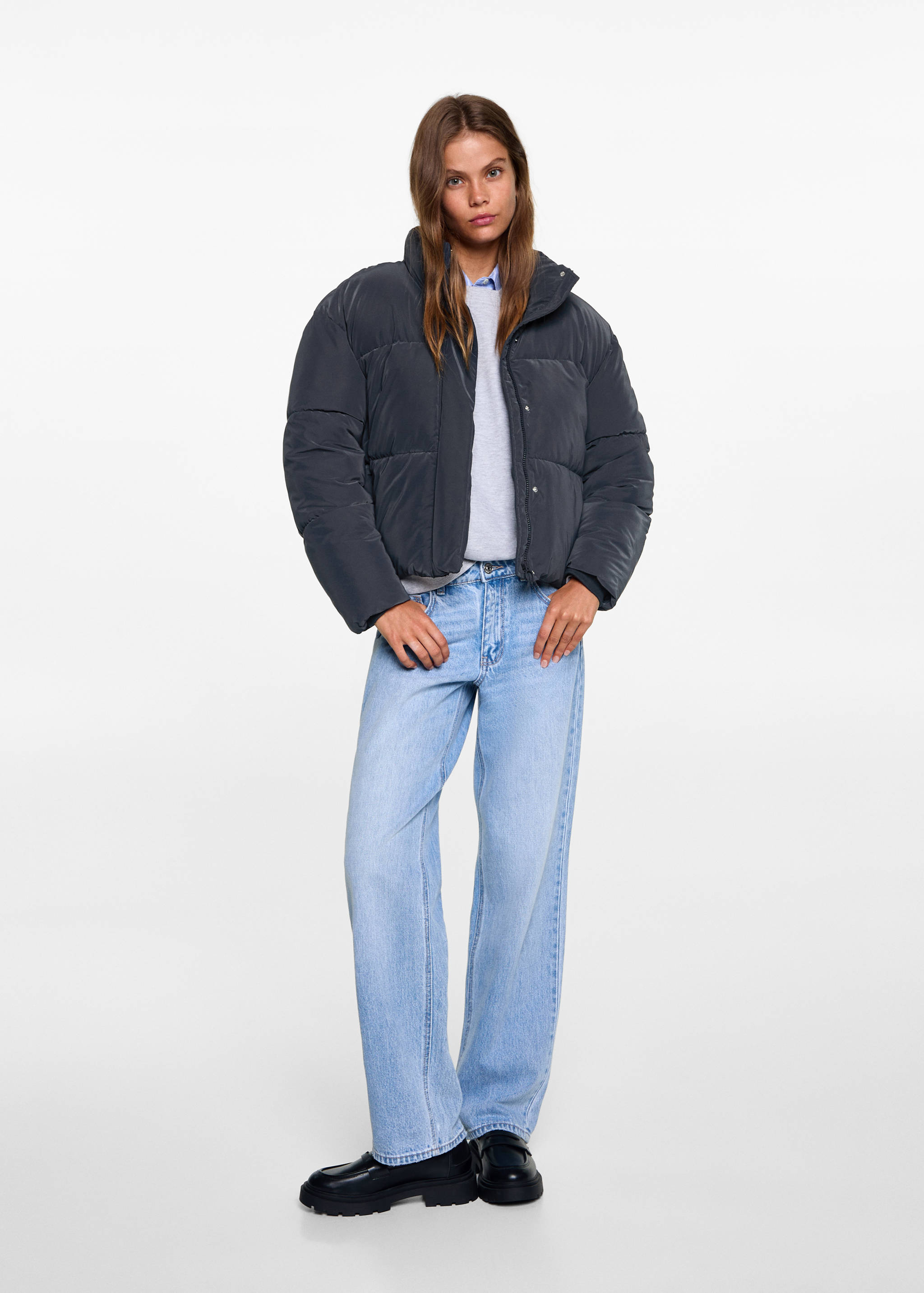 Anorak matelassé imperméable à losanges - Plan général