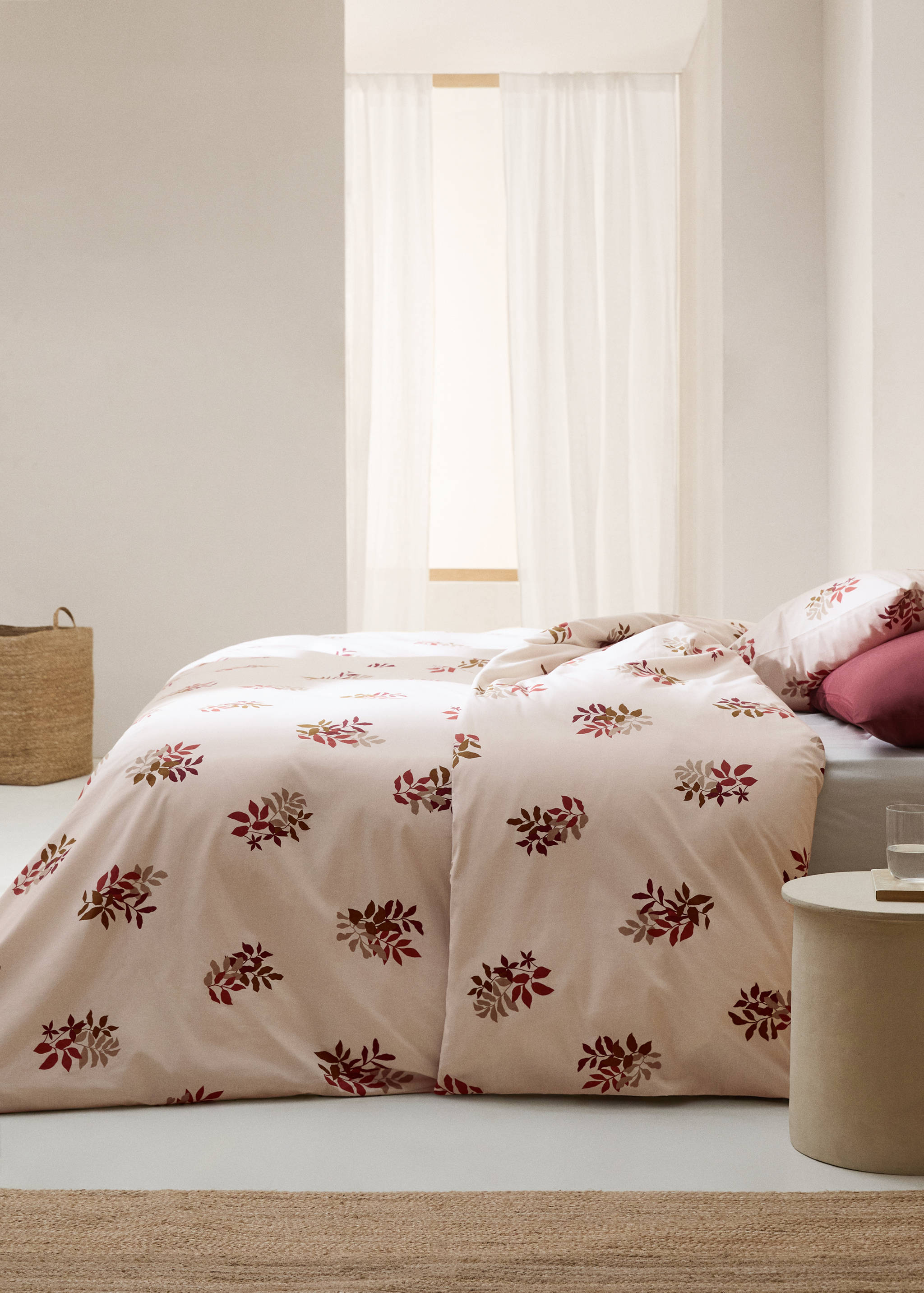 100% cotton floral duvet cover for 59.1in bed - General plane