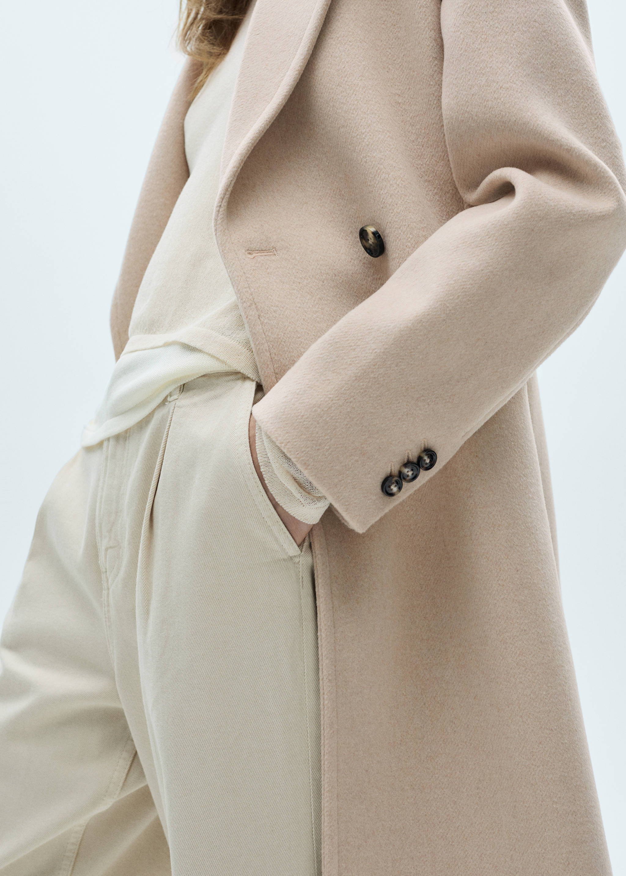 Double-breasted wool coat - Details of the article 6