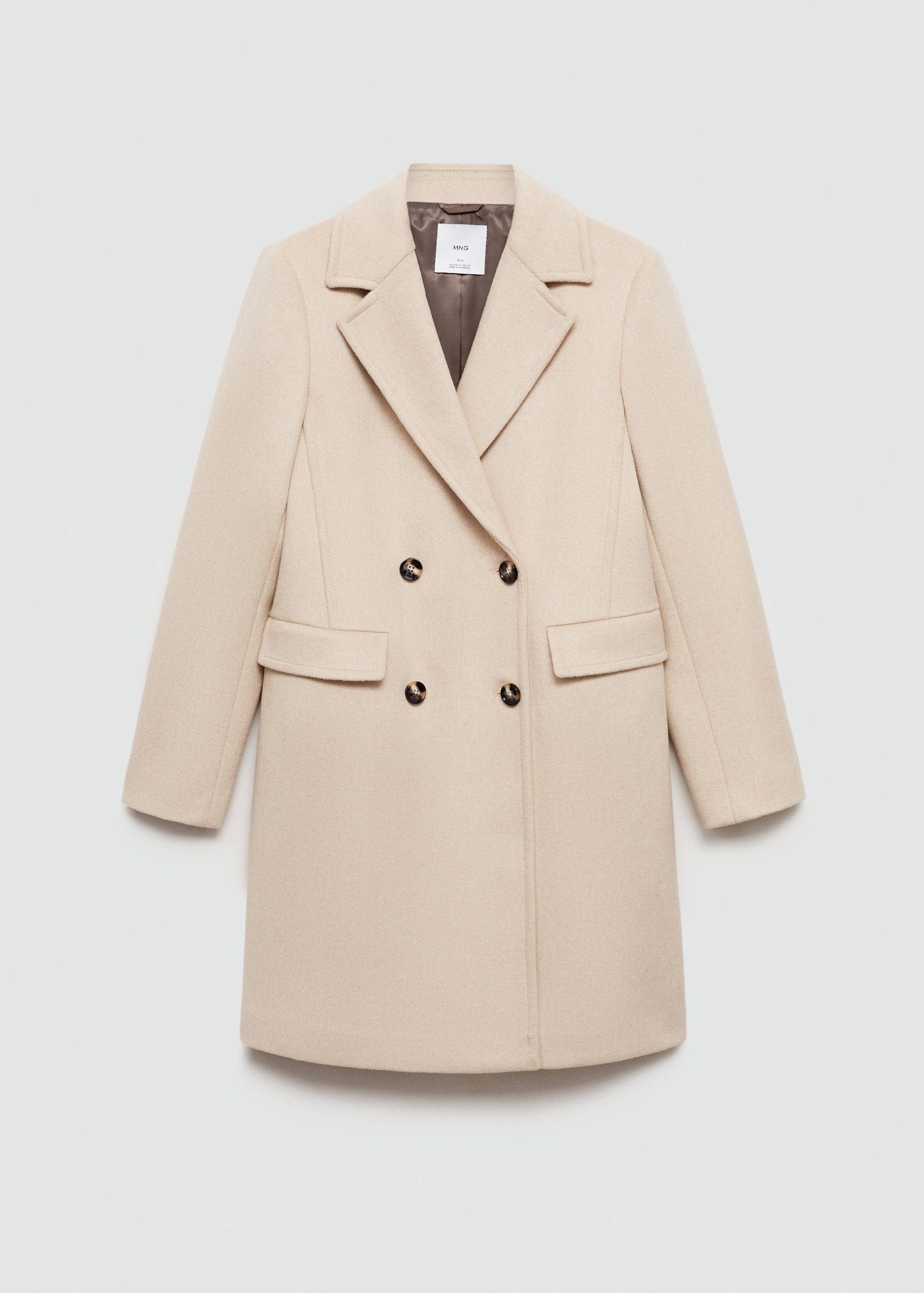 Double-breasted wool coat - Article without model