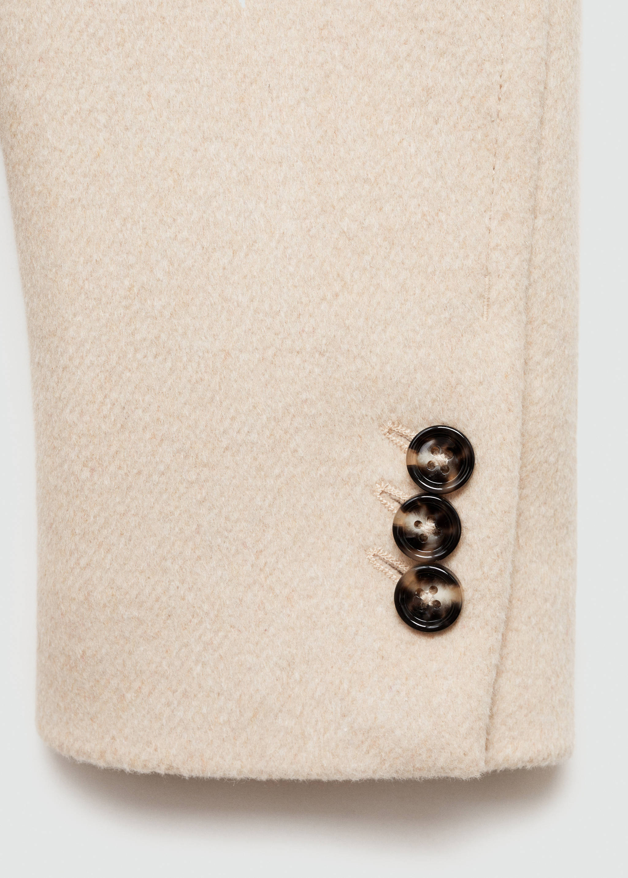 Double-breasted wool coat - Details of the article 0