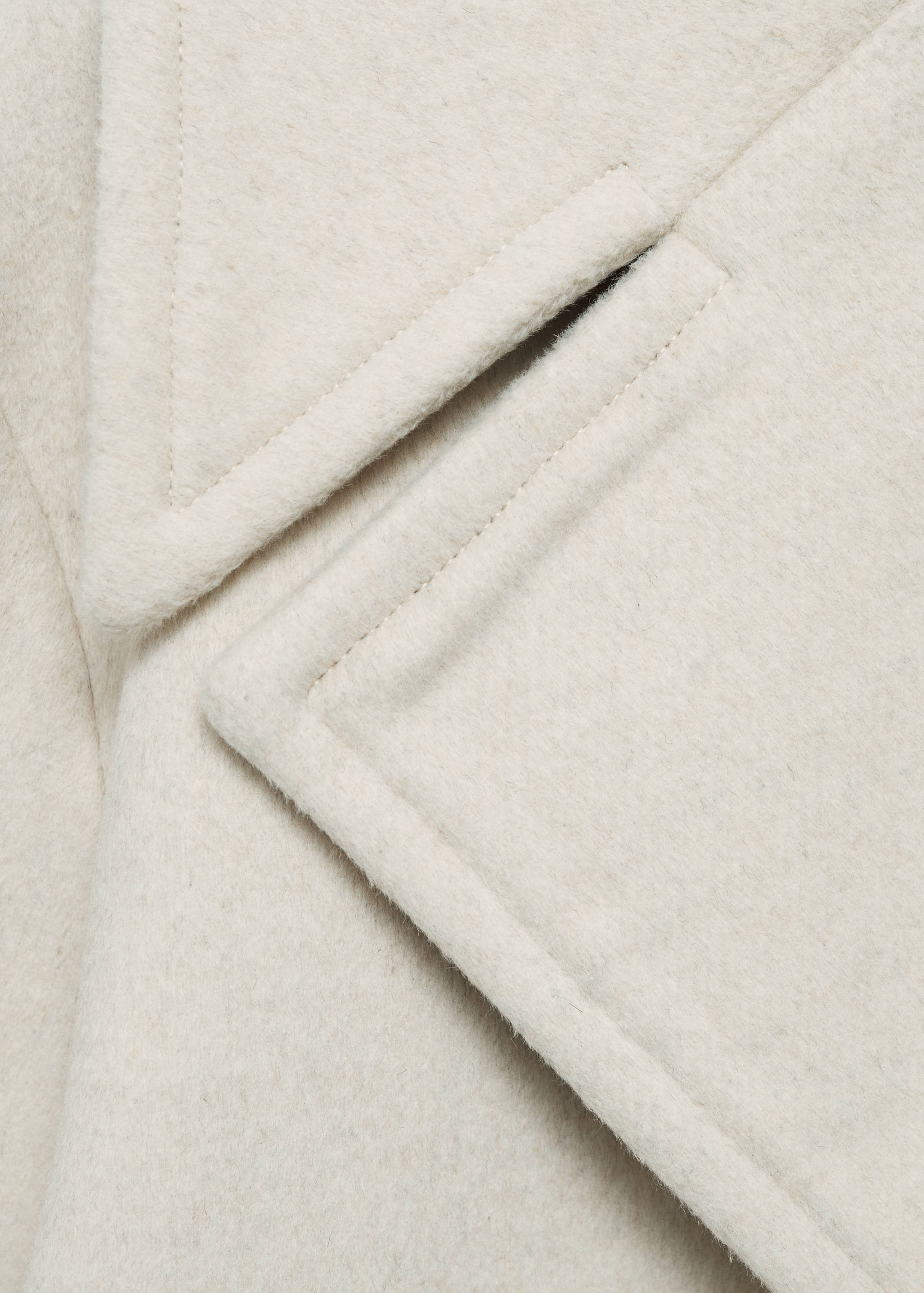 Wool double-breasted coat with buttons - Details of the article 8