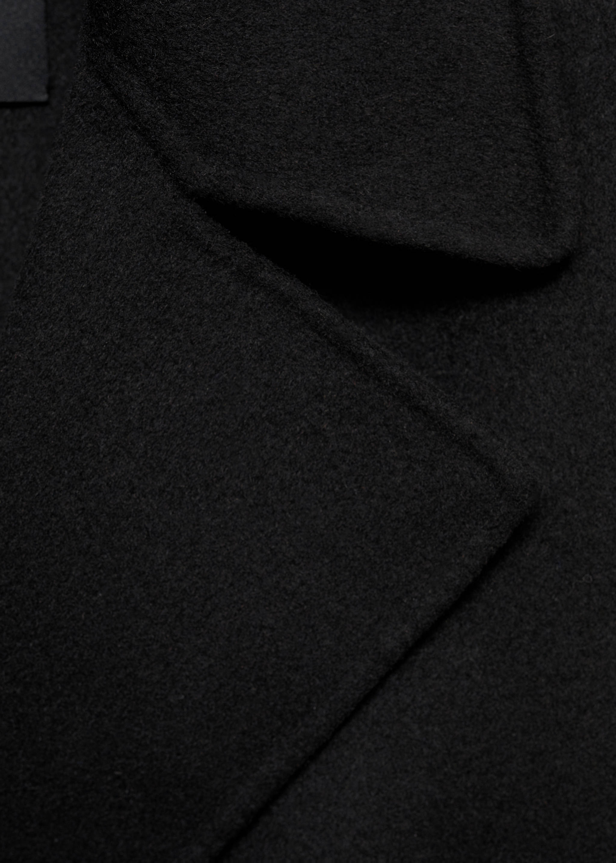 Handmade wool coat with belt - Details of the article 0