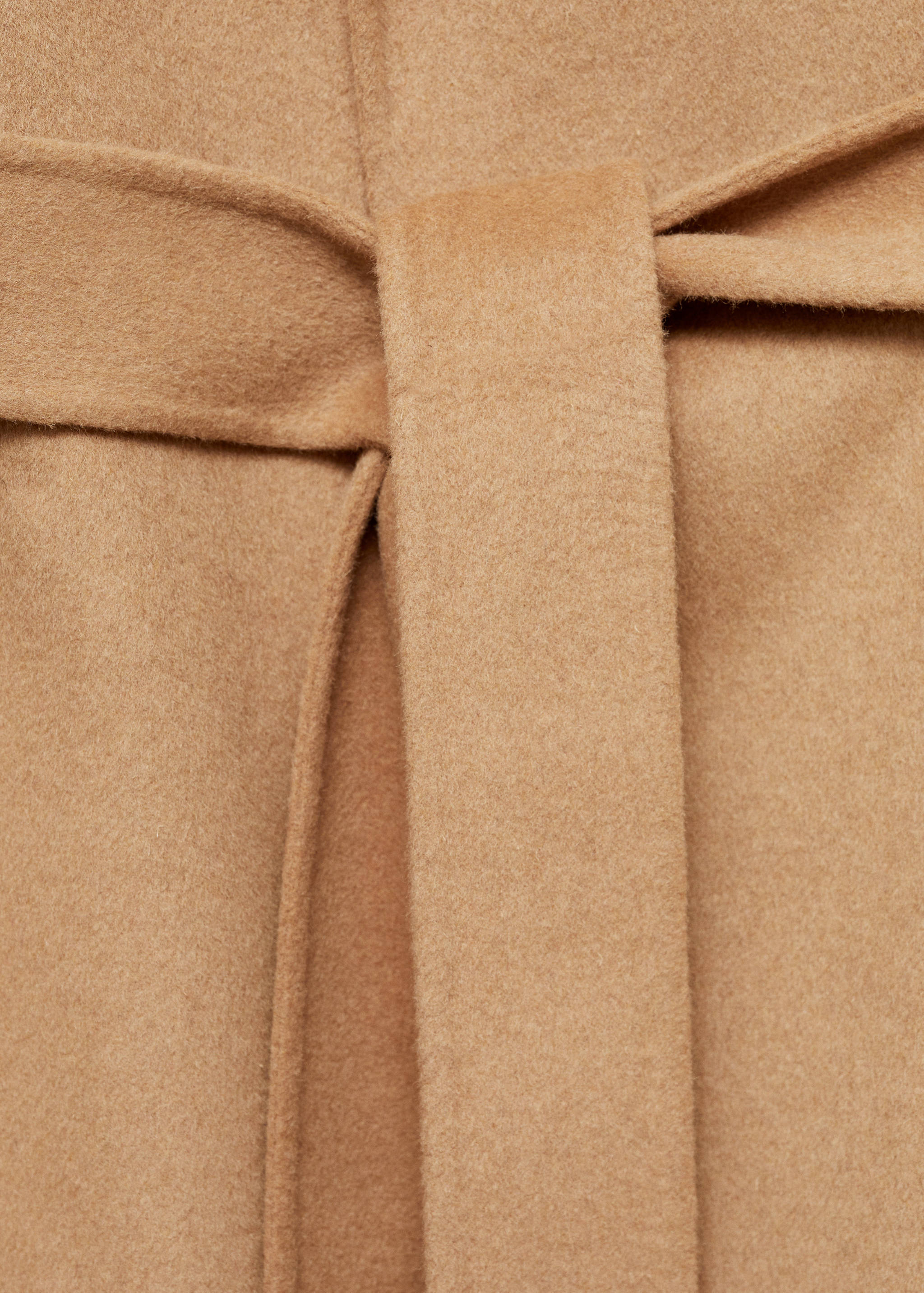 Handmade wool coat with belt - Details of the article 0