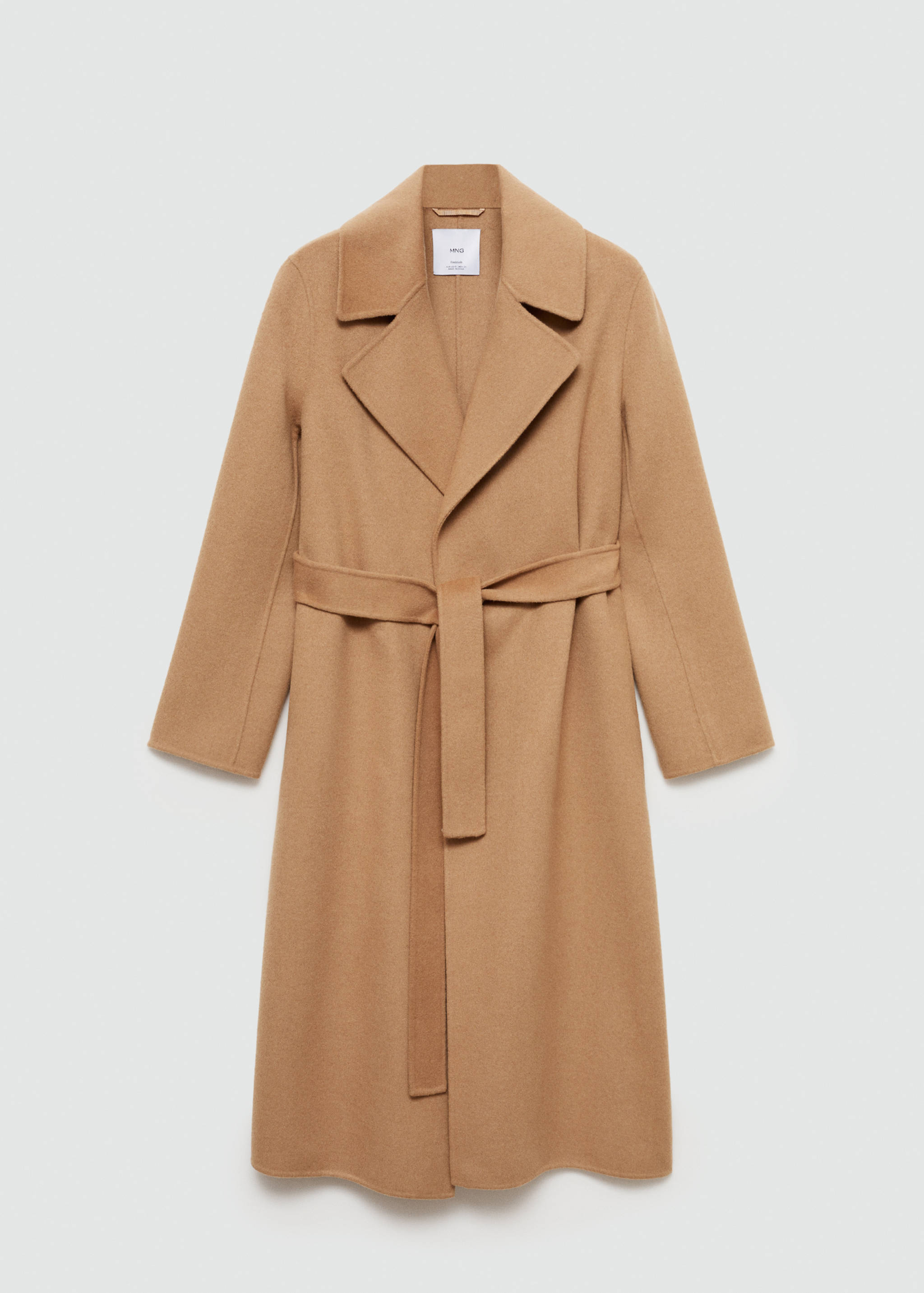 Handmade wool coat with belt - Article without model