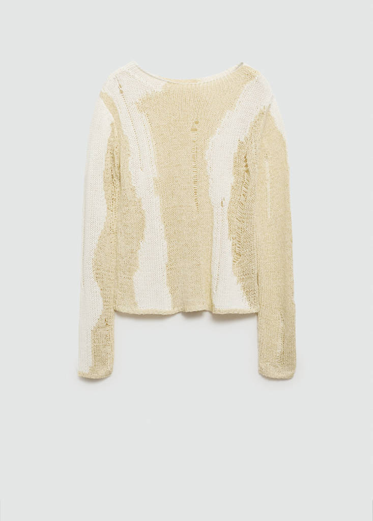 Knitted sweater — Ecru