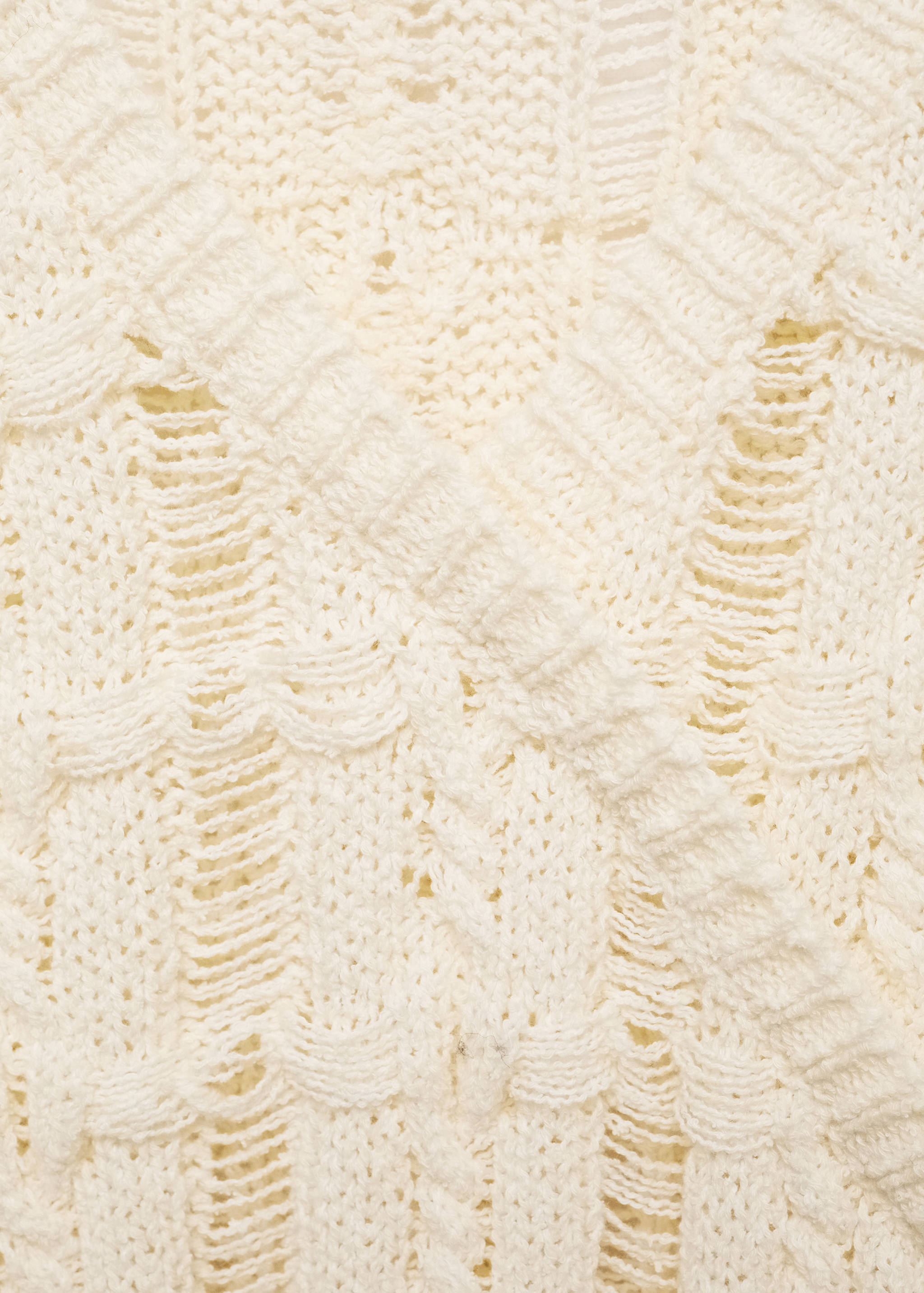 Open-knit V-neck sweater - Details of the article 8