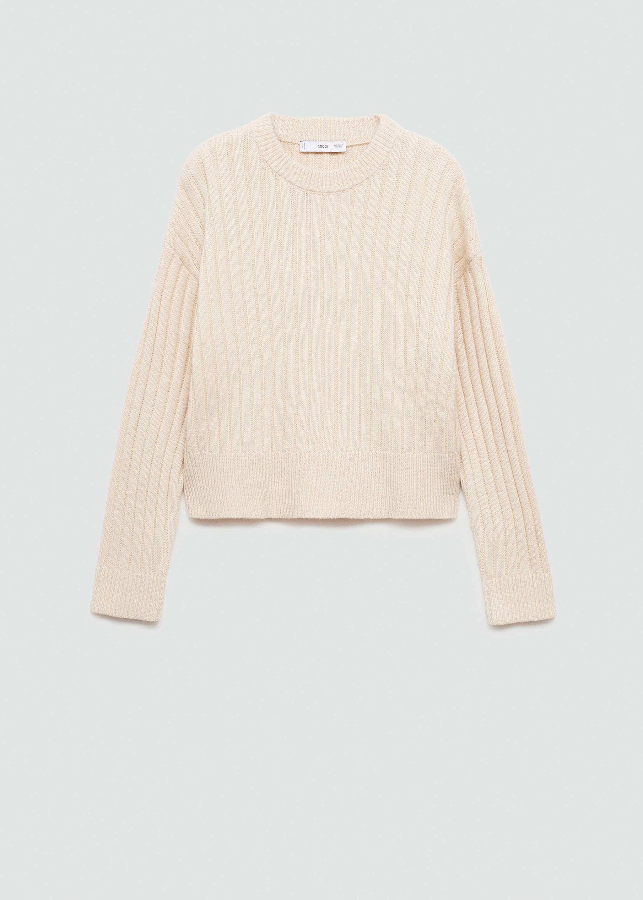 Ribbed knit sweater - Article without model