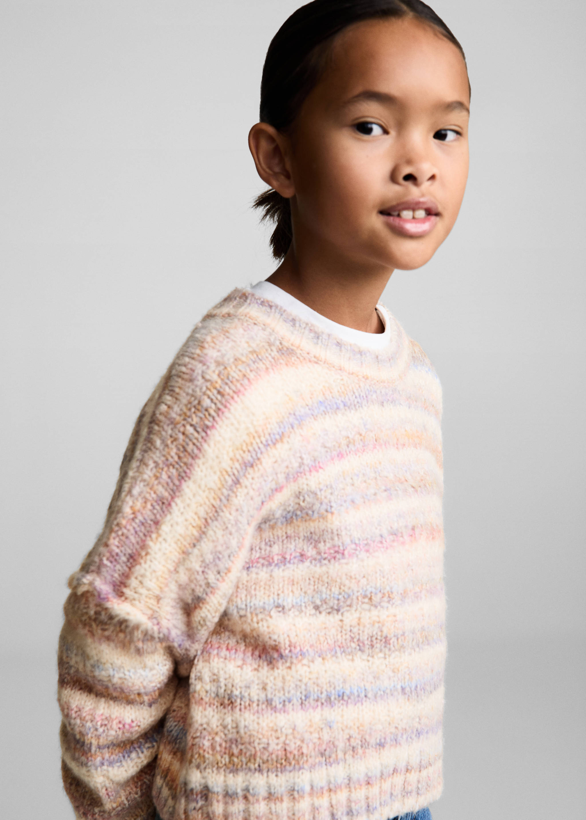 Knit striped sweater - Details of the article 1