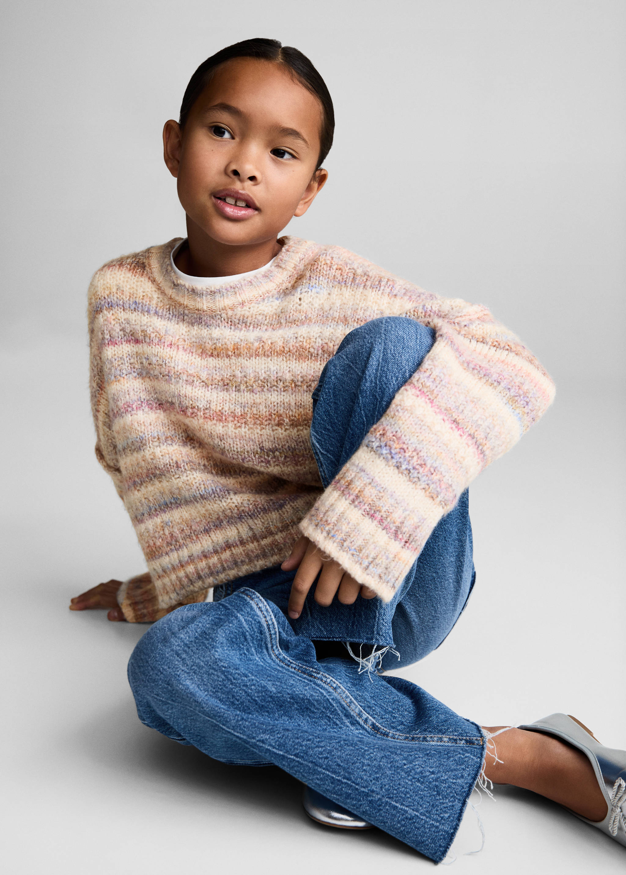 Knit striped sweater - Details of the article 2